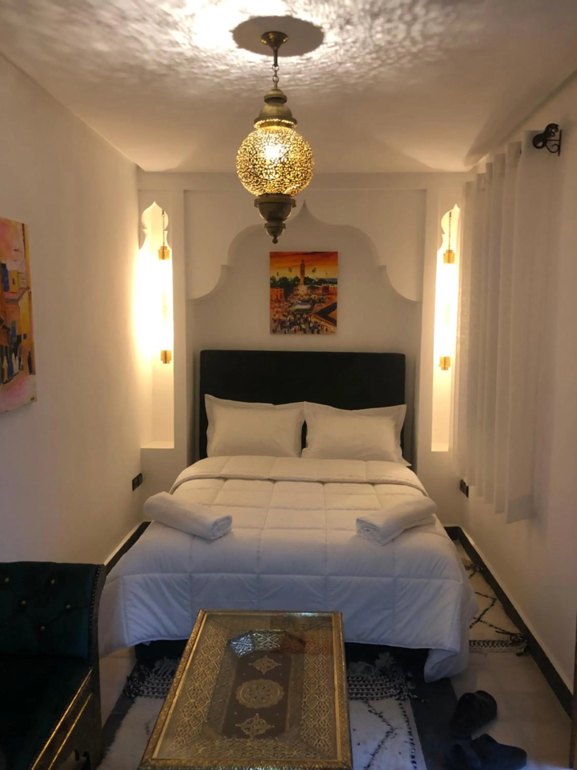 Bed in Riad Orient Palace