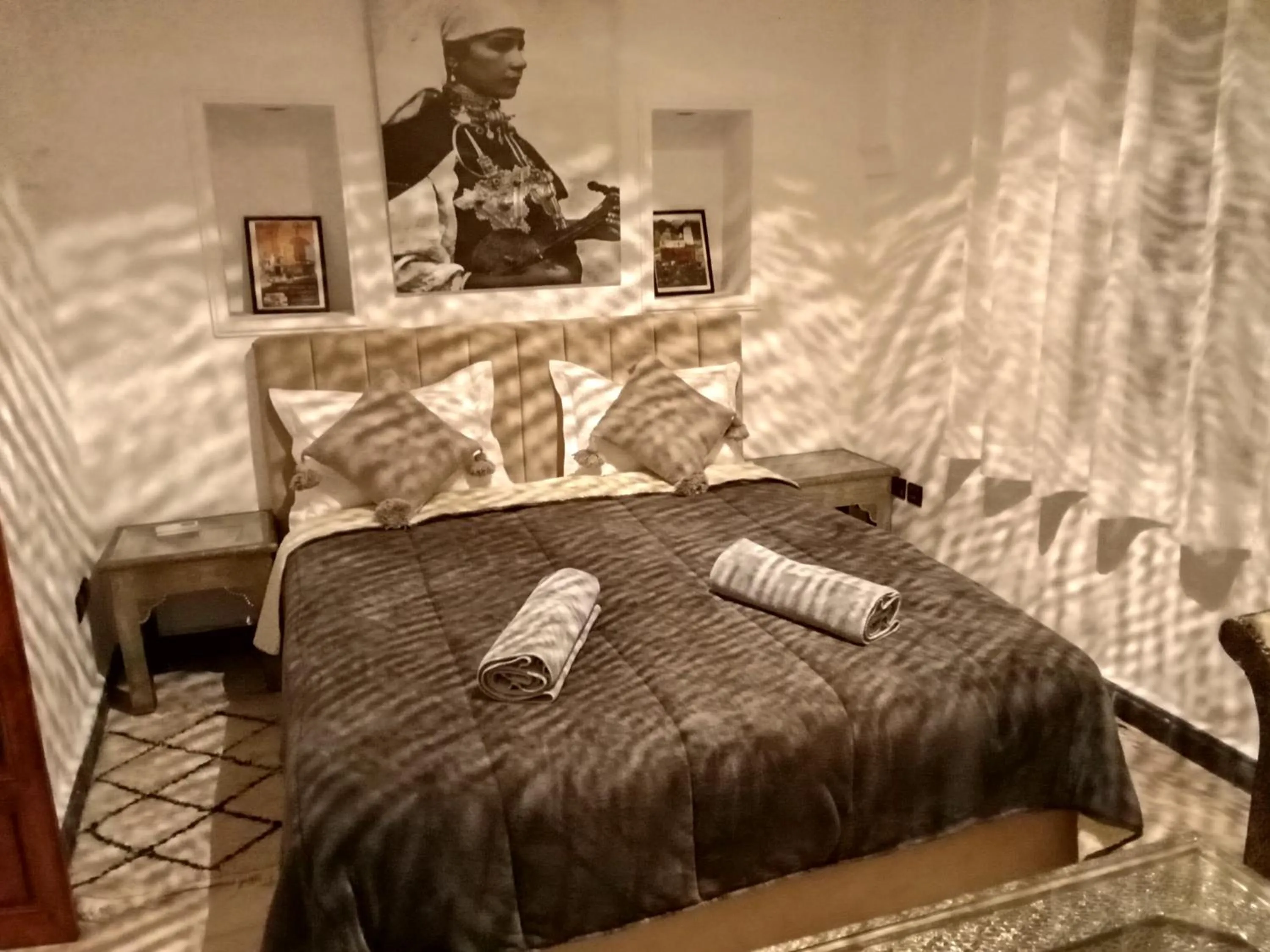 Bed in Riad Orient Palace