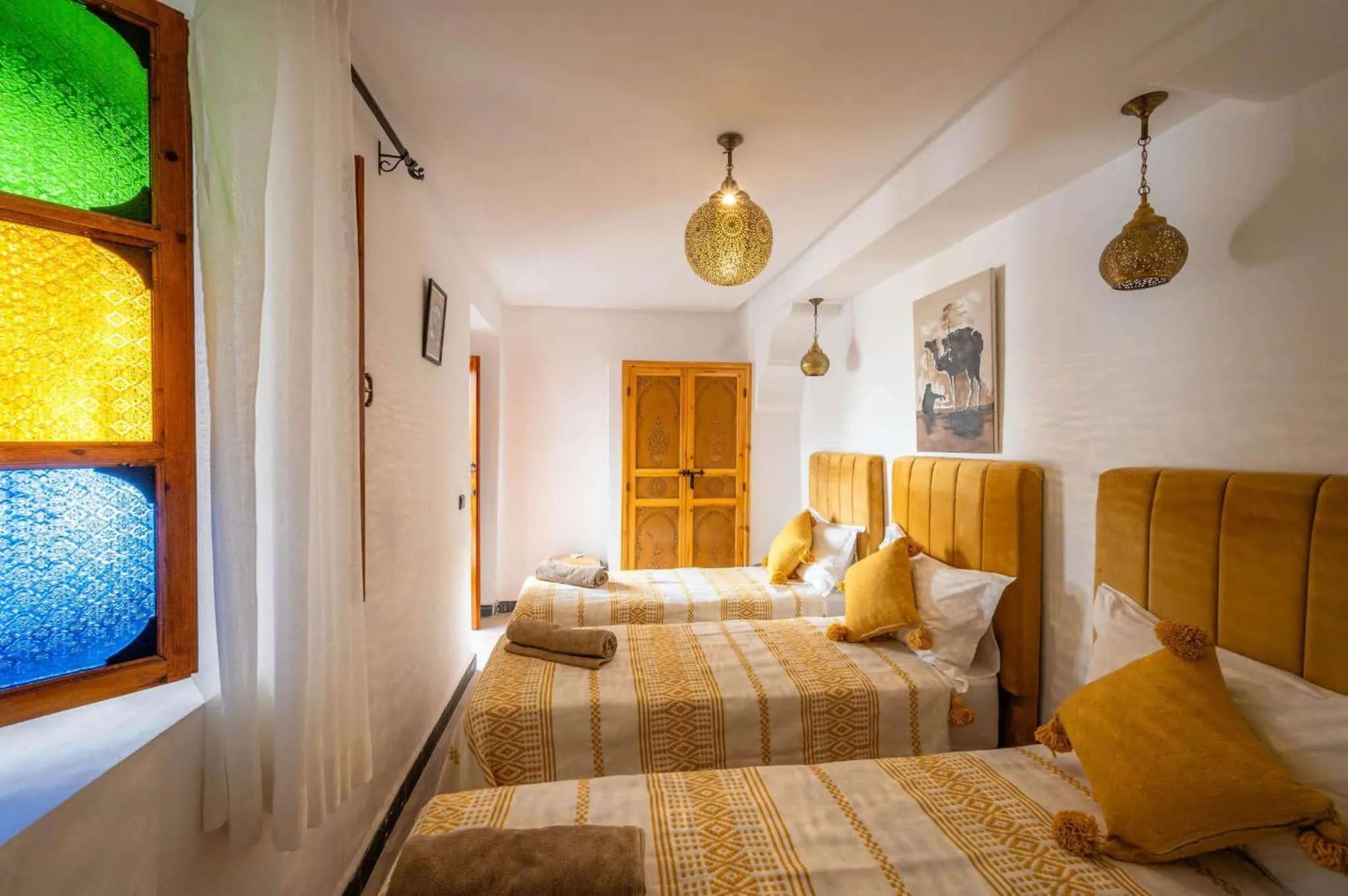 Bed in Riad Orient Palace