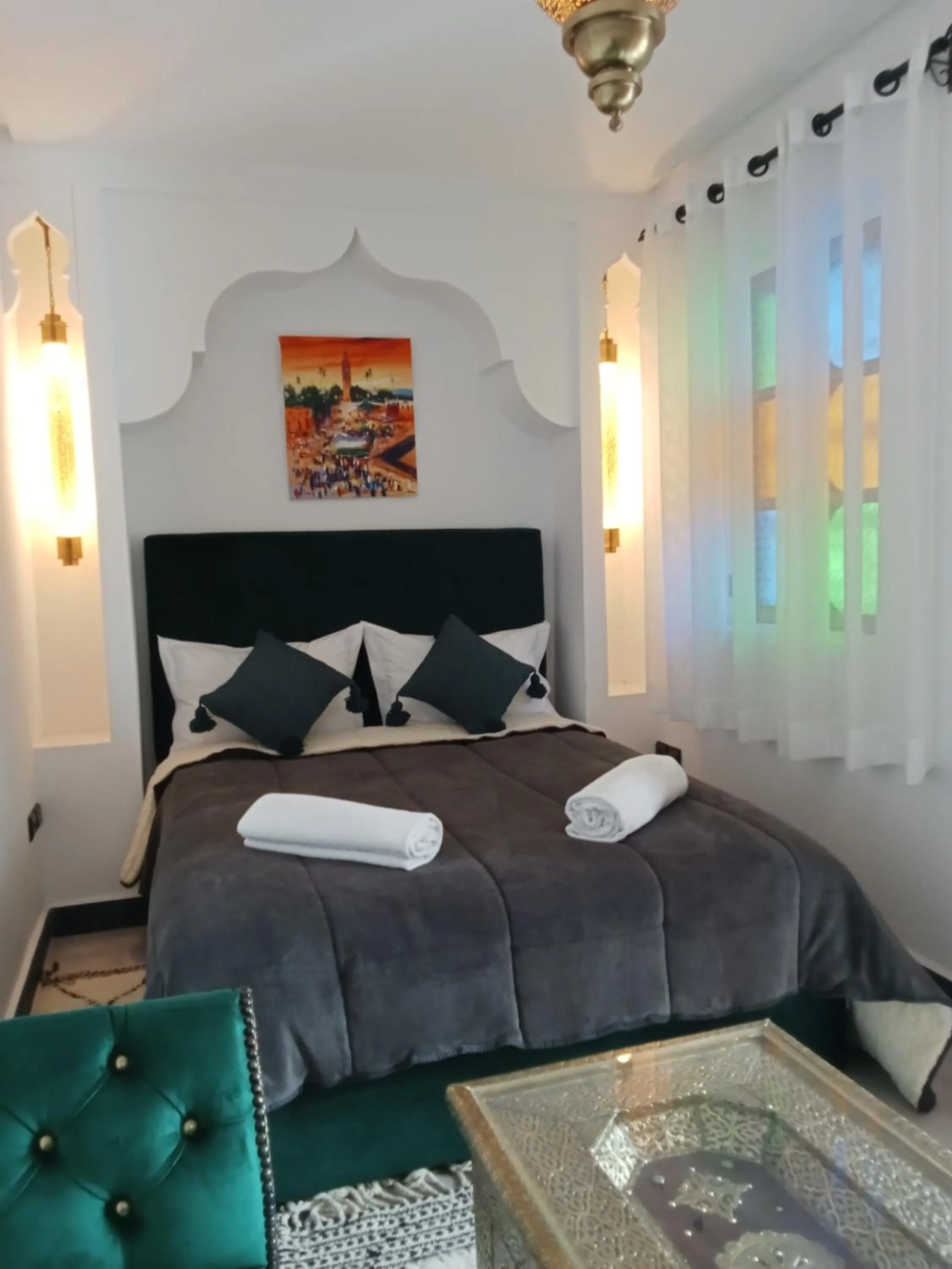 Bed in Riad Orient Palace