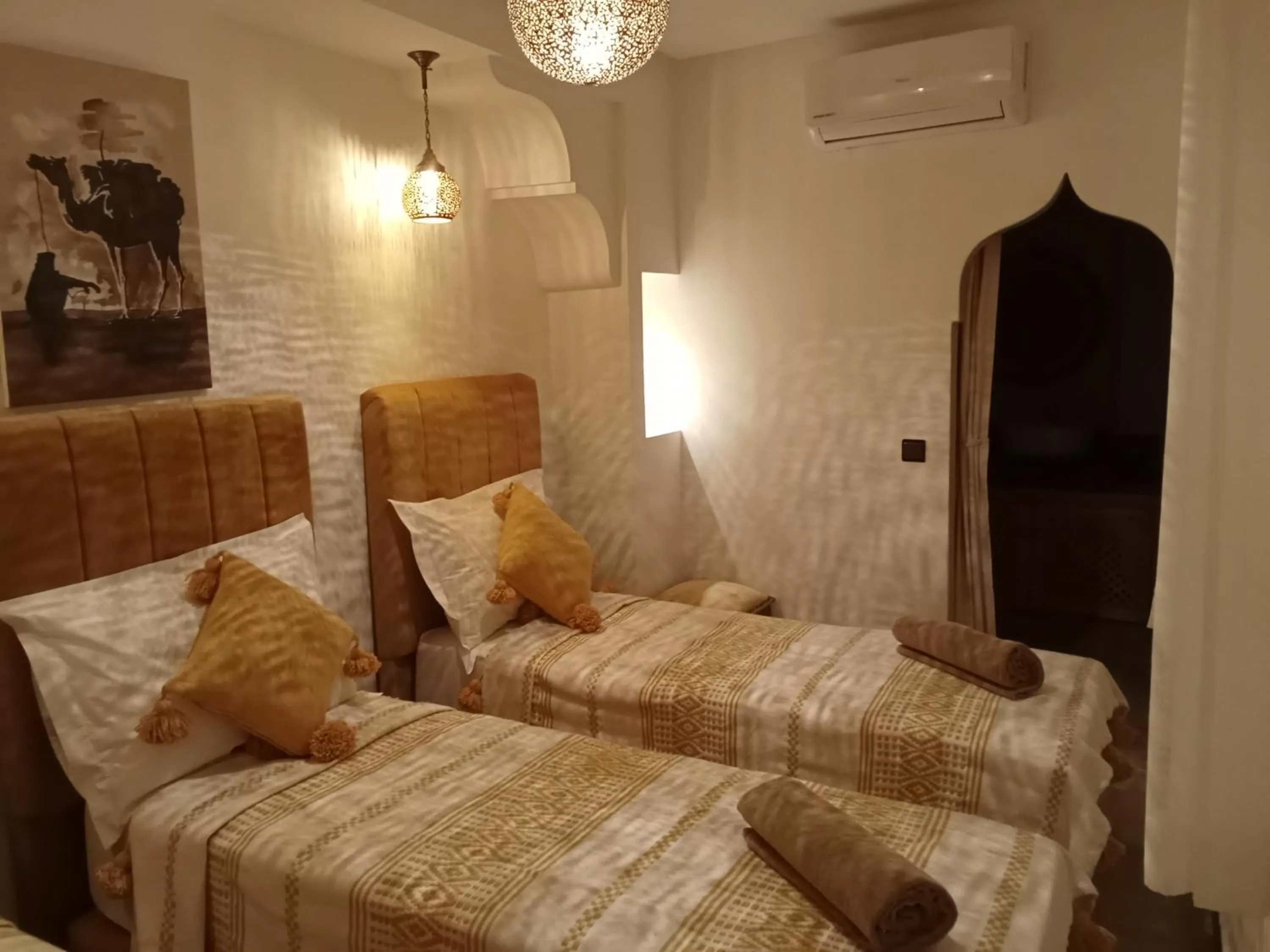 Bed in Riad Orient Palace