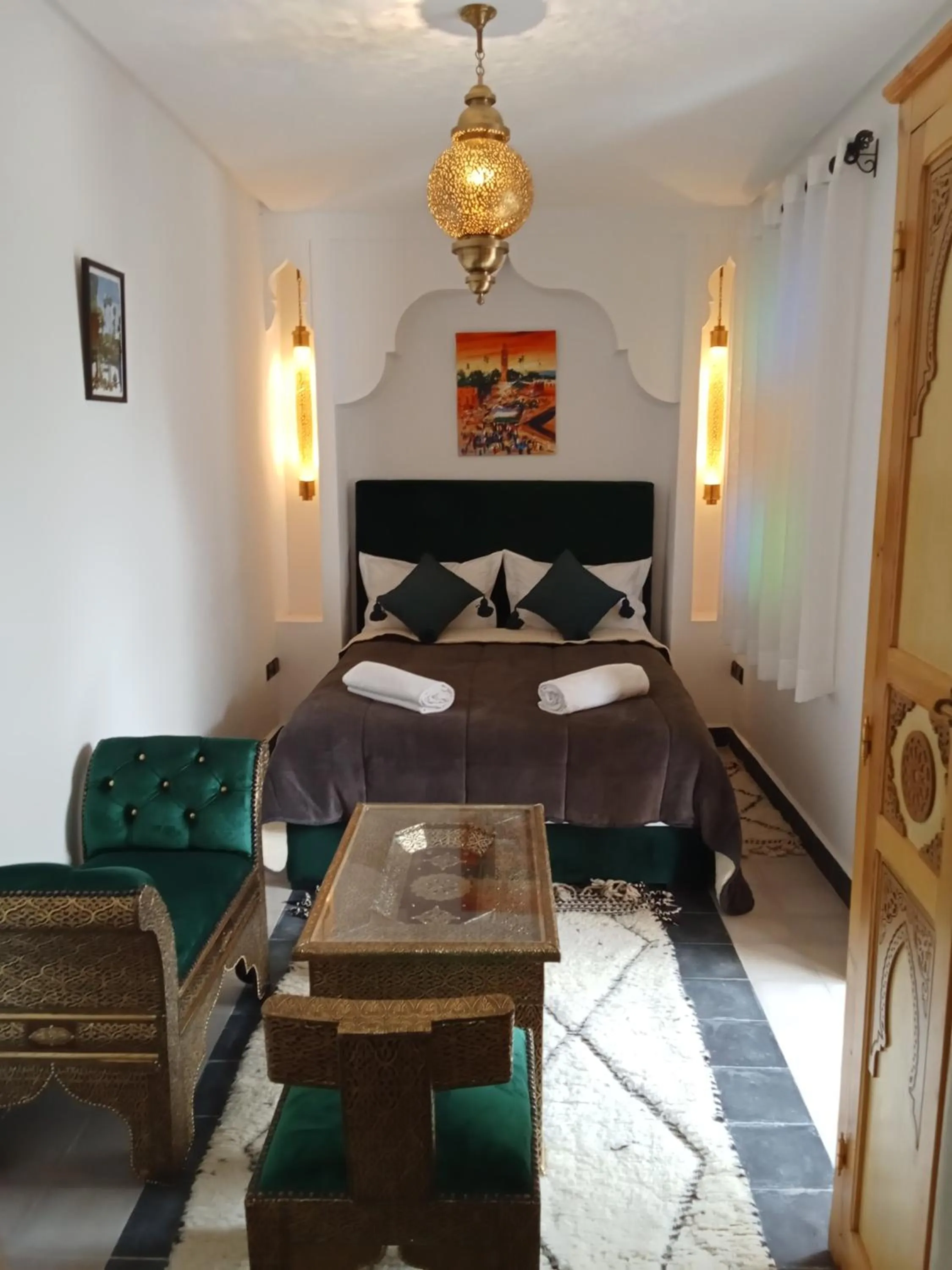 Bed in Riad Orient Palace