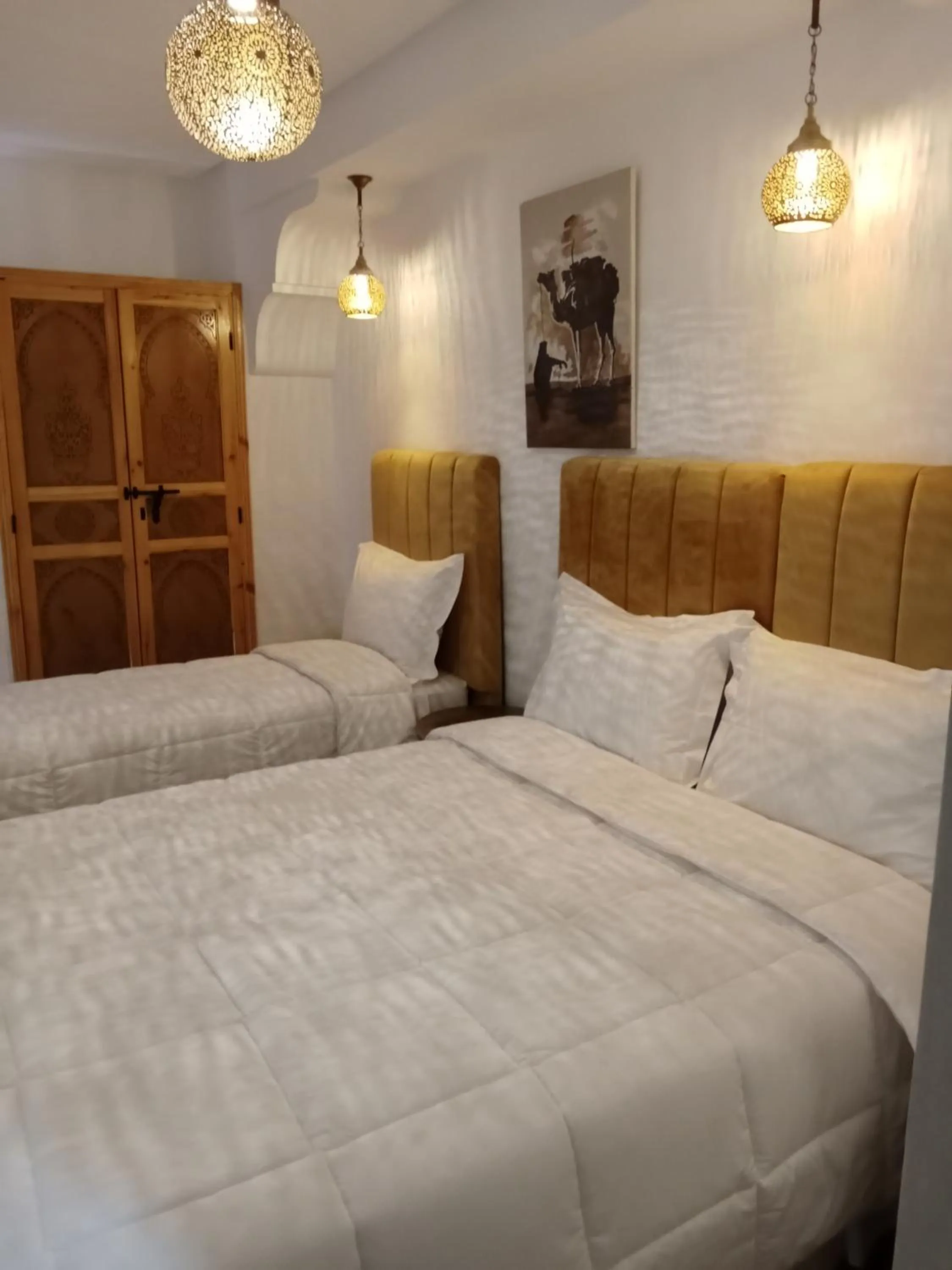 Bed in Riad Orient Palace