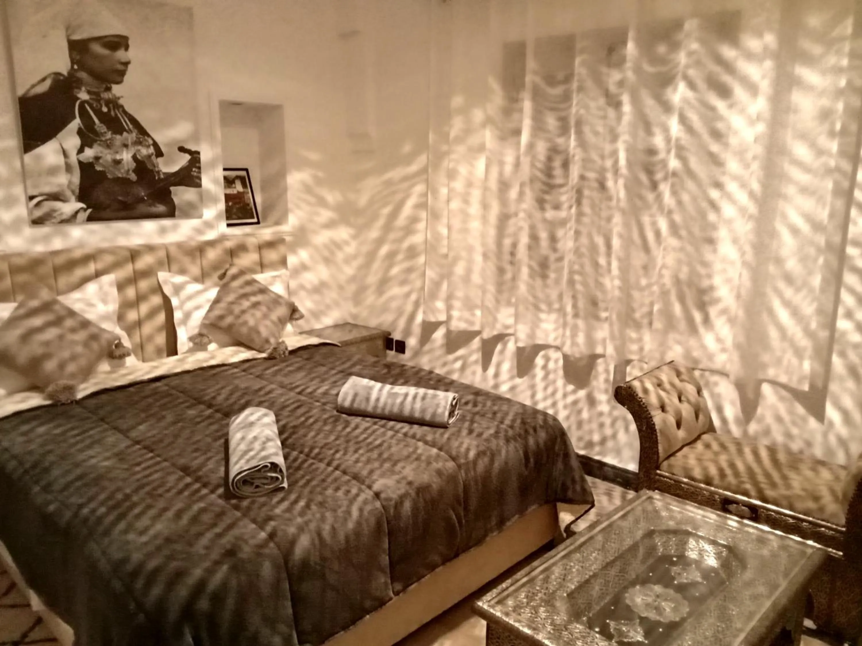 Bed in Riad Orient Palace