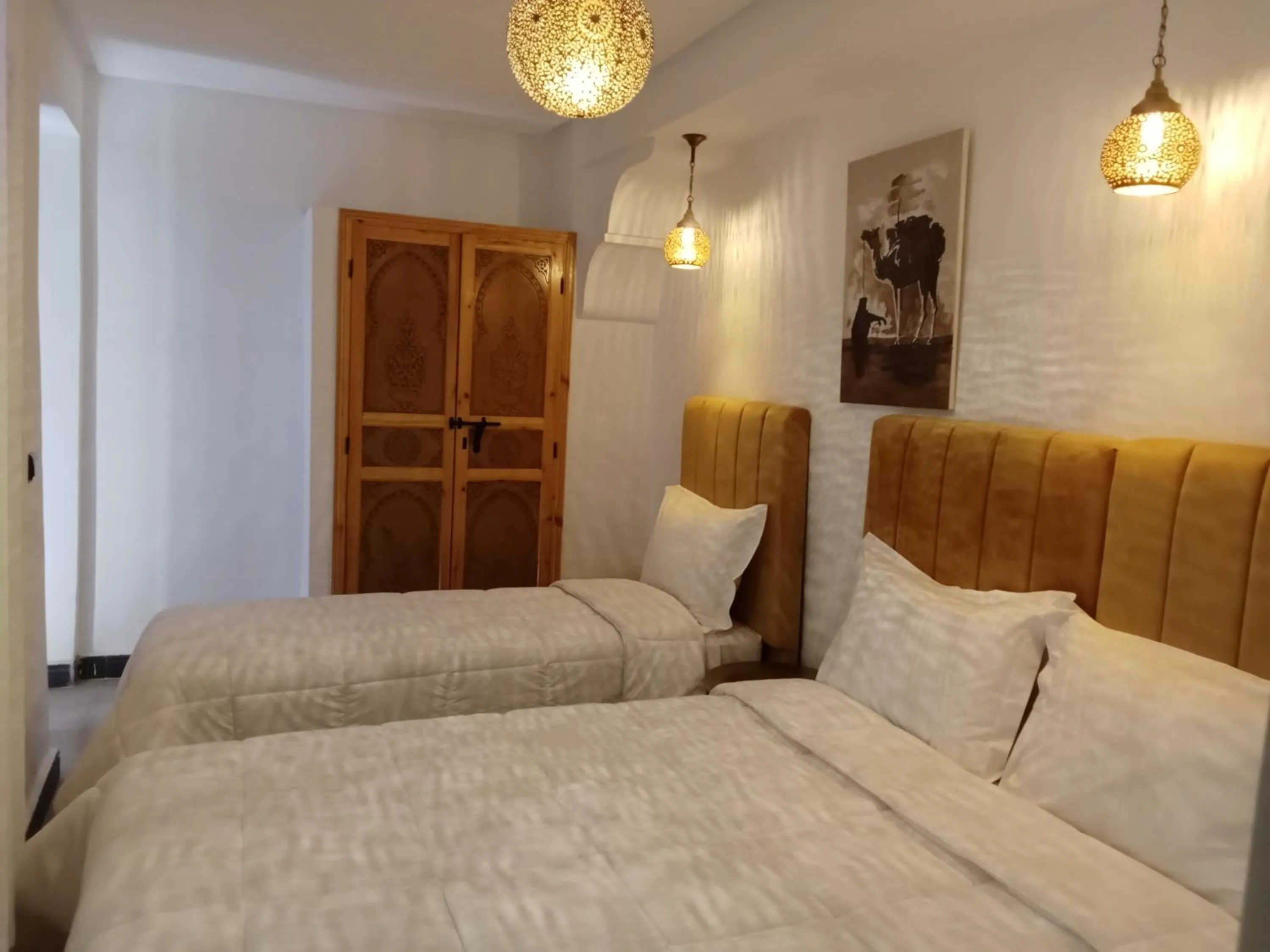 Bed in Riad Orient Palace