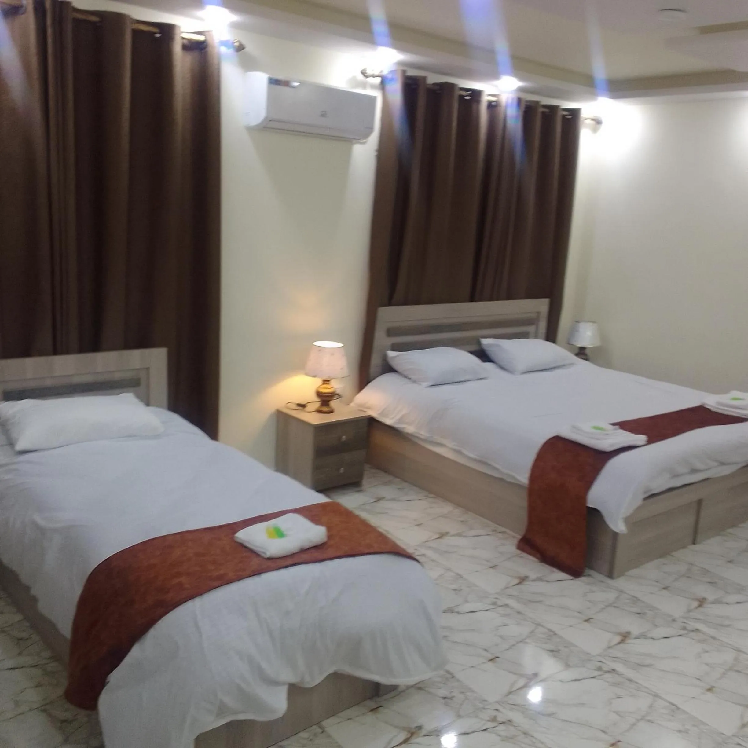 Bed in Dream Hotel jerash