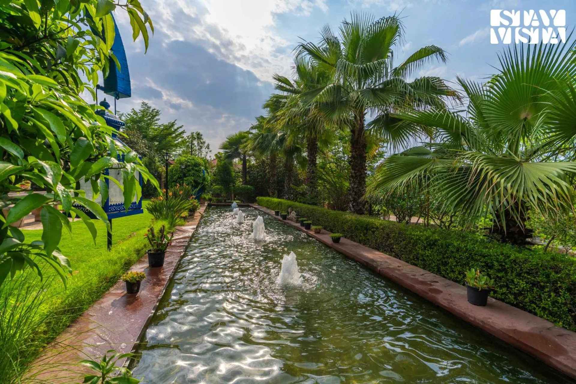 Swimming pool in StayVista at Maple Farms with Pool, BBQ & Bonfire