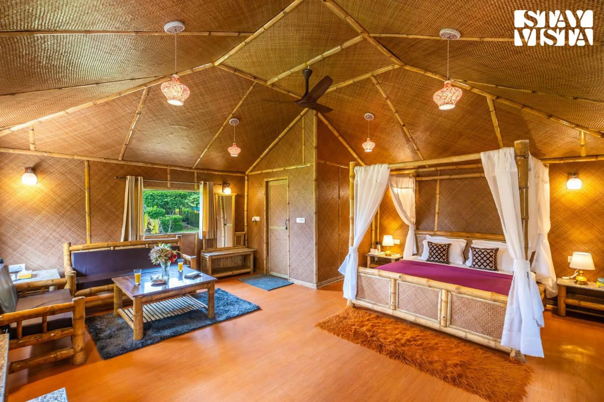 Bedroom, Bed in StayVista at Maple Farms with Pool, BBQ & Bonfire