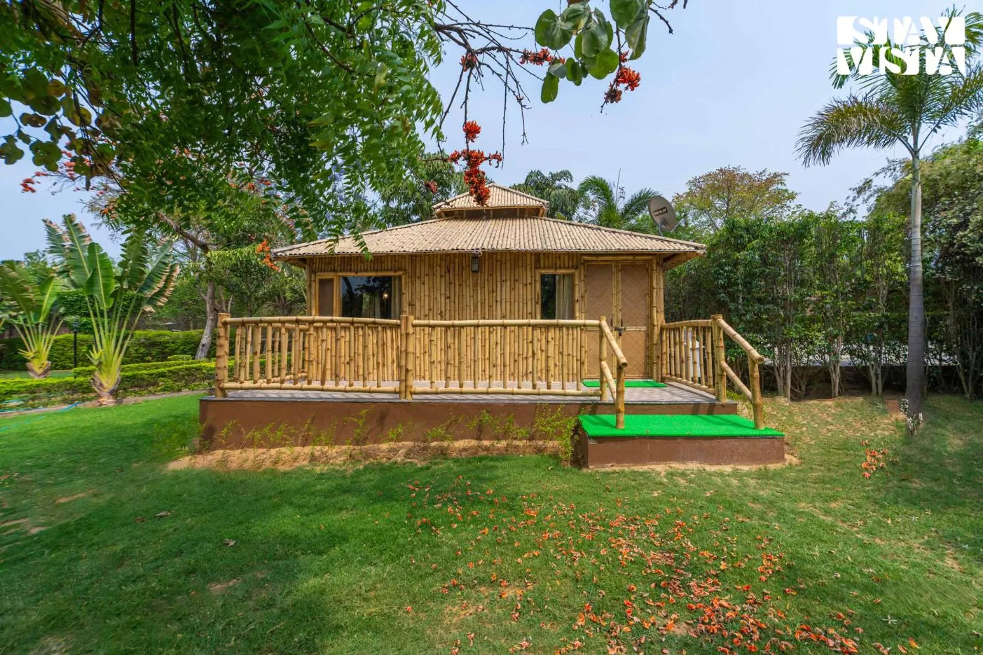 Property building in StayVista at Maple Farms with Pool, BBQ & Bonfire