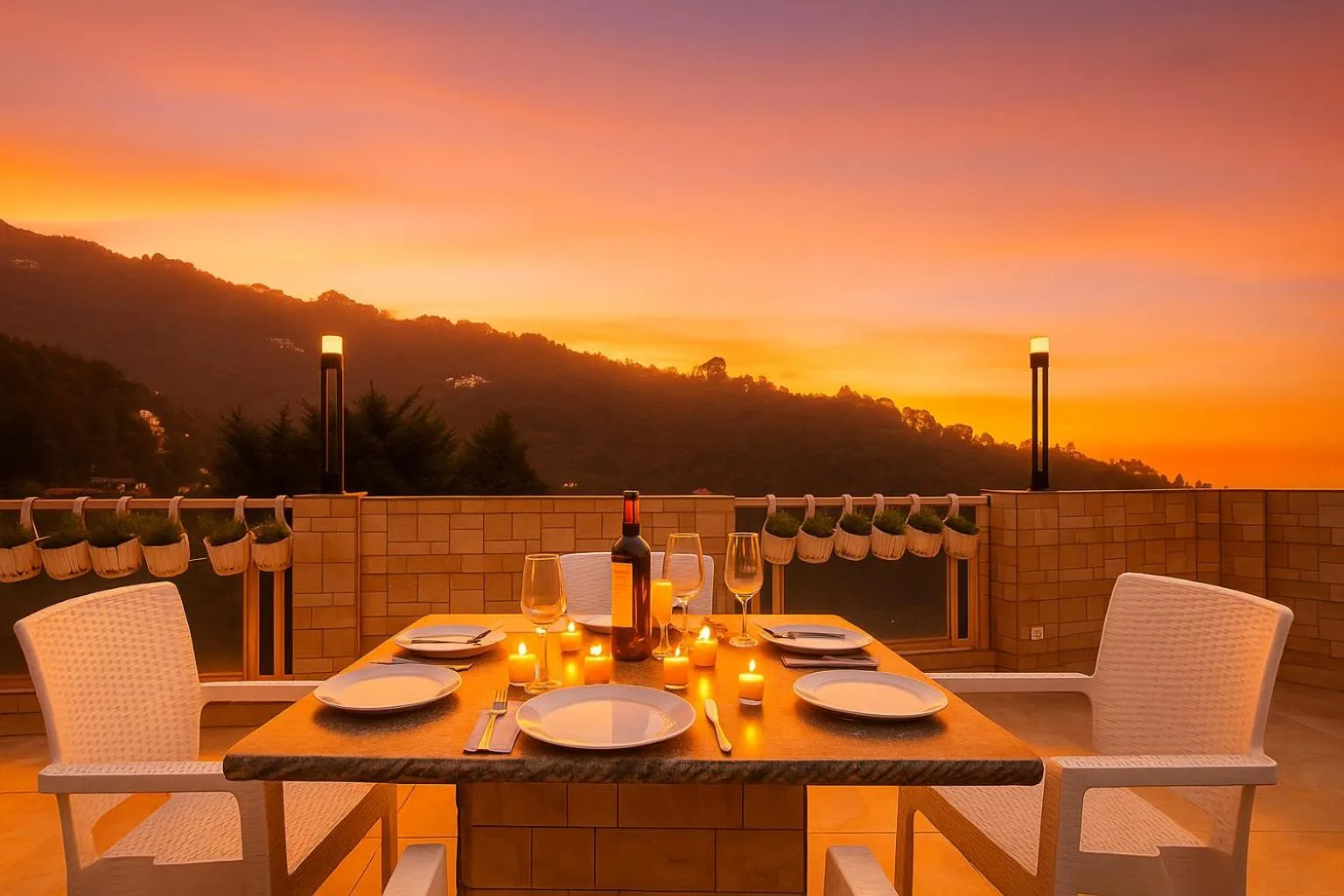 Natural landscape in Hotel Shiva Lake - Near Mussoorie Lake