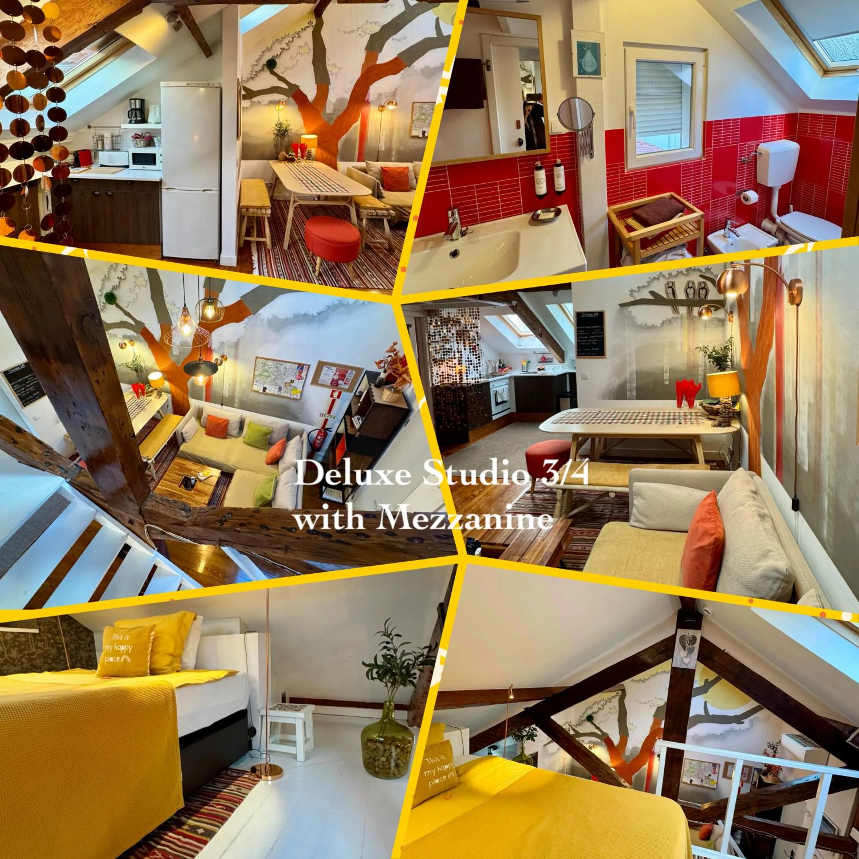 Shower in Studios with Mezzanine Rua da Moeda