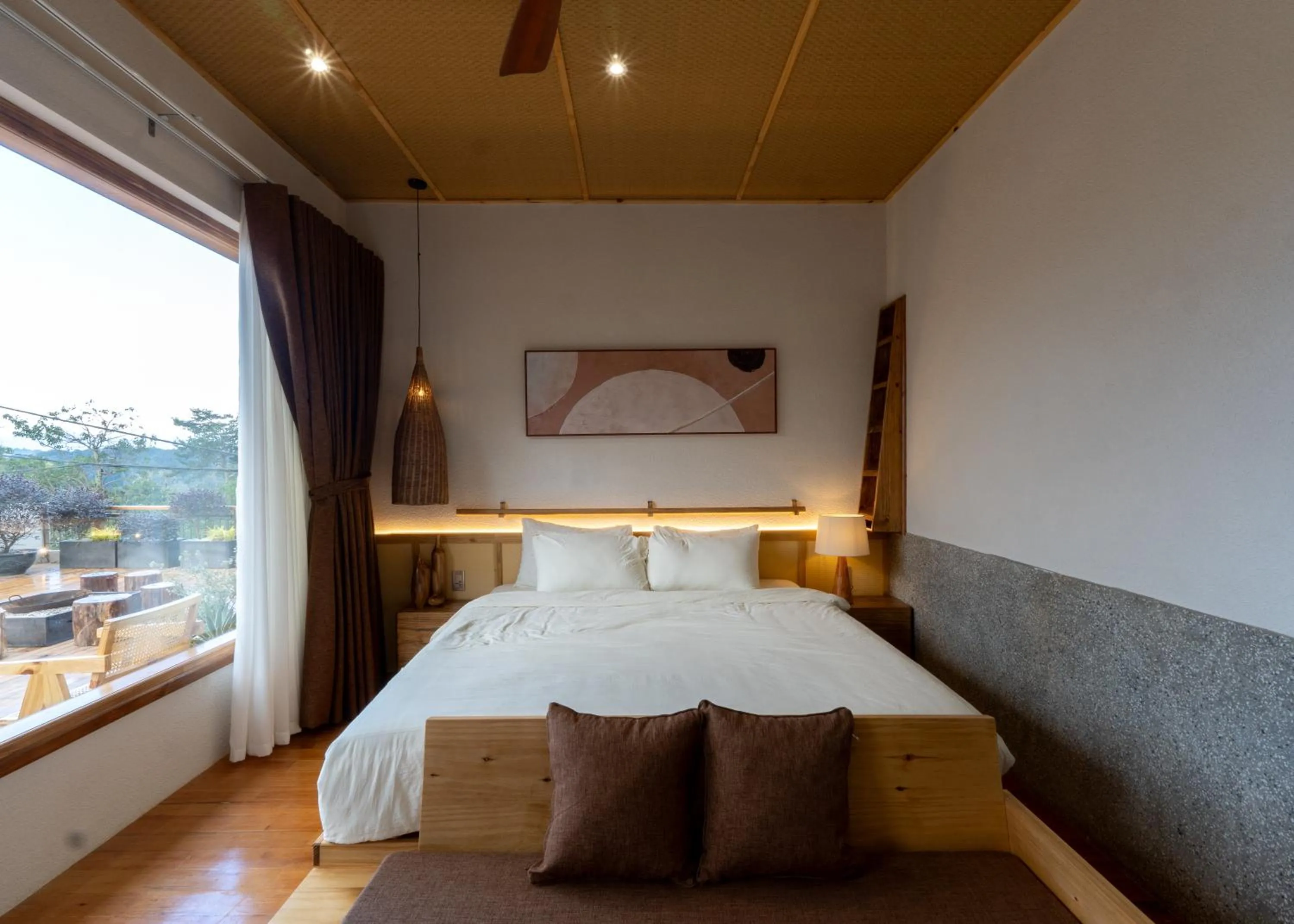 Bed in MăngDiang Boutique Hotel