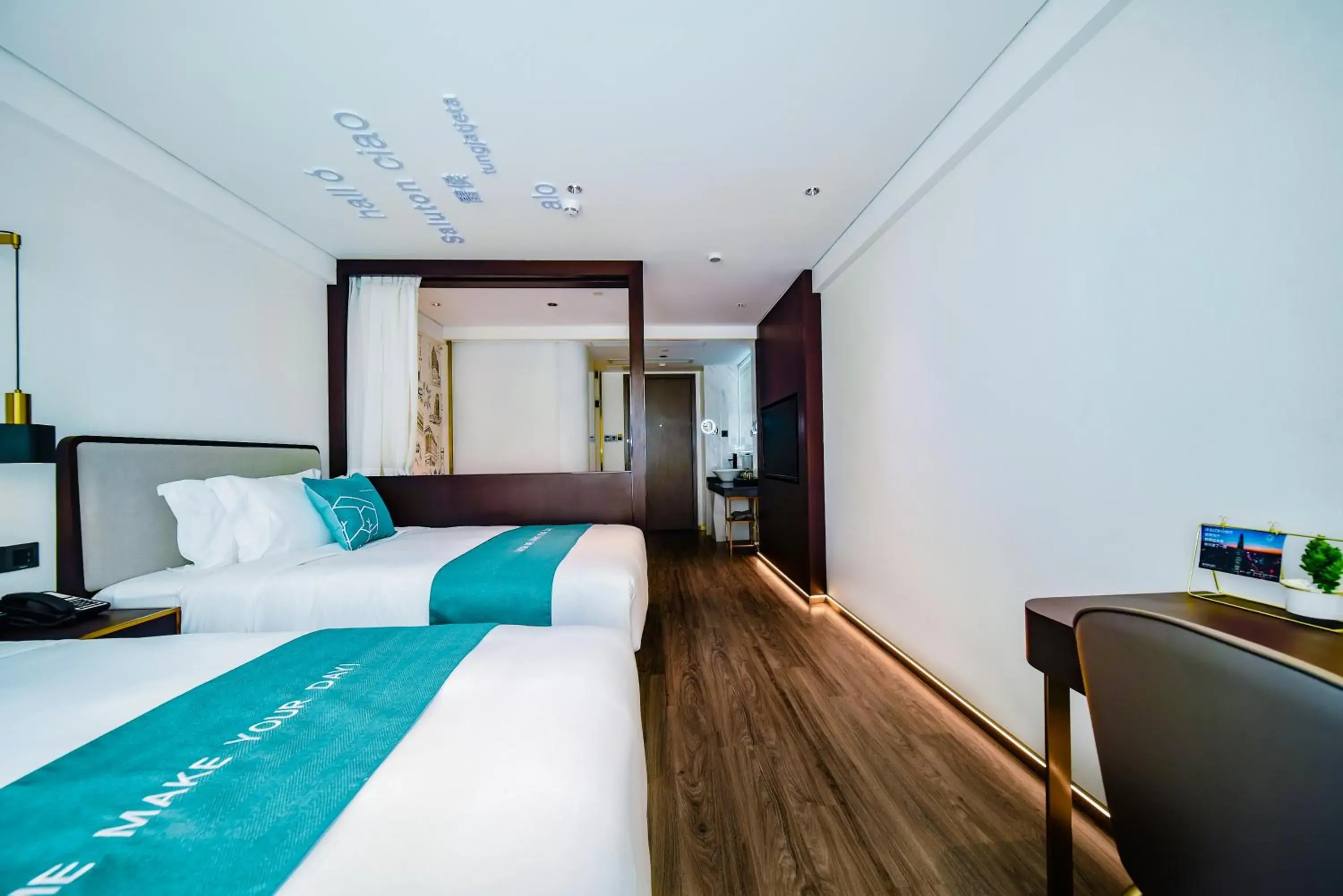 Deluxe Double or Twin Room in Pengke Boutique Hotel - Sungang Sunway Station Deluxe Double or Twin Room in Pengke Boutique Hotel - Sungang Sunway Station