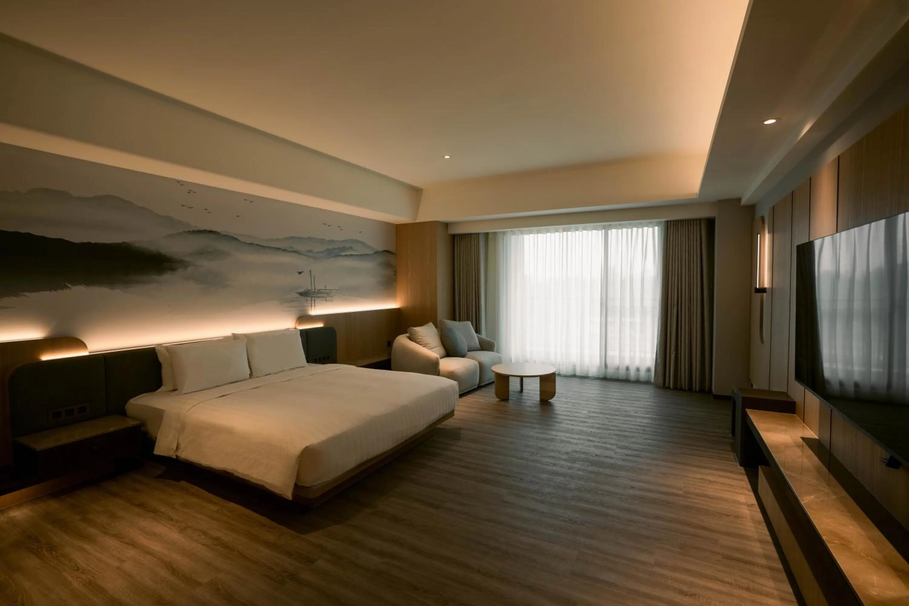 Photo of the whole room, Bed in XIUXI Anping Hotel