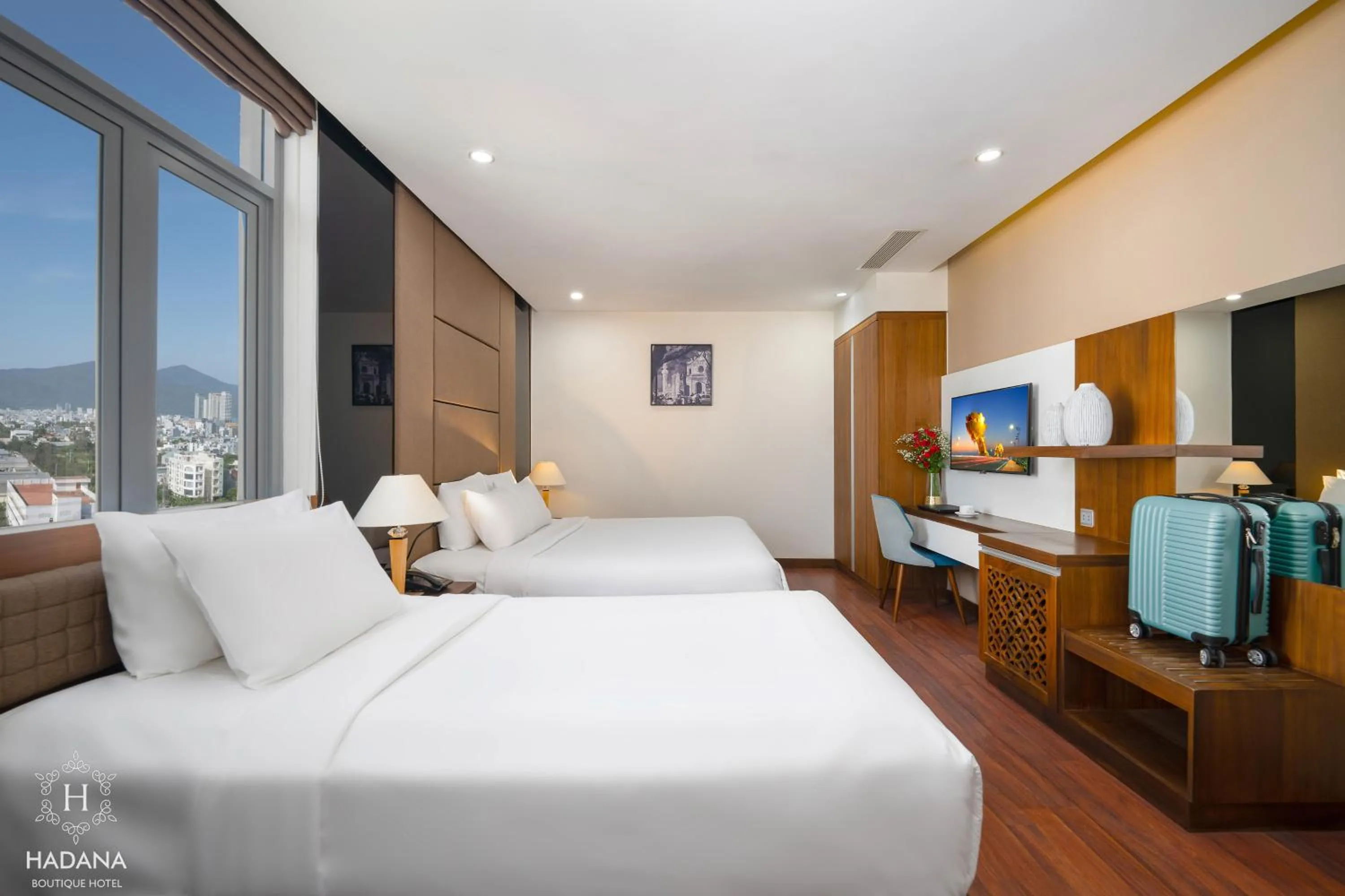 Bed in Hadana Boutique Hotel Danang