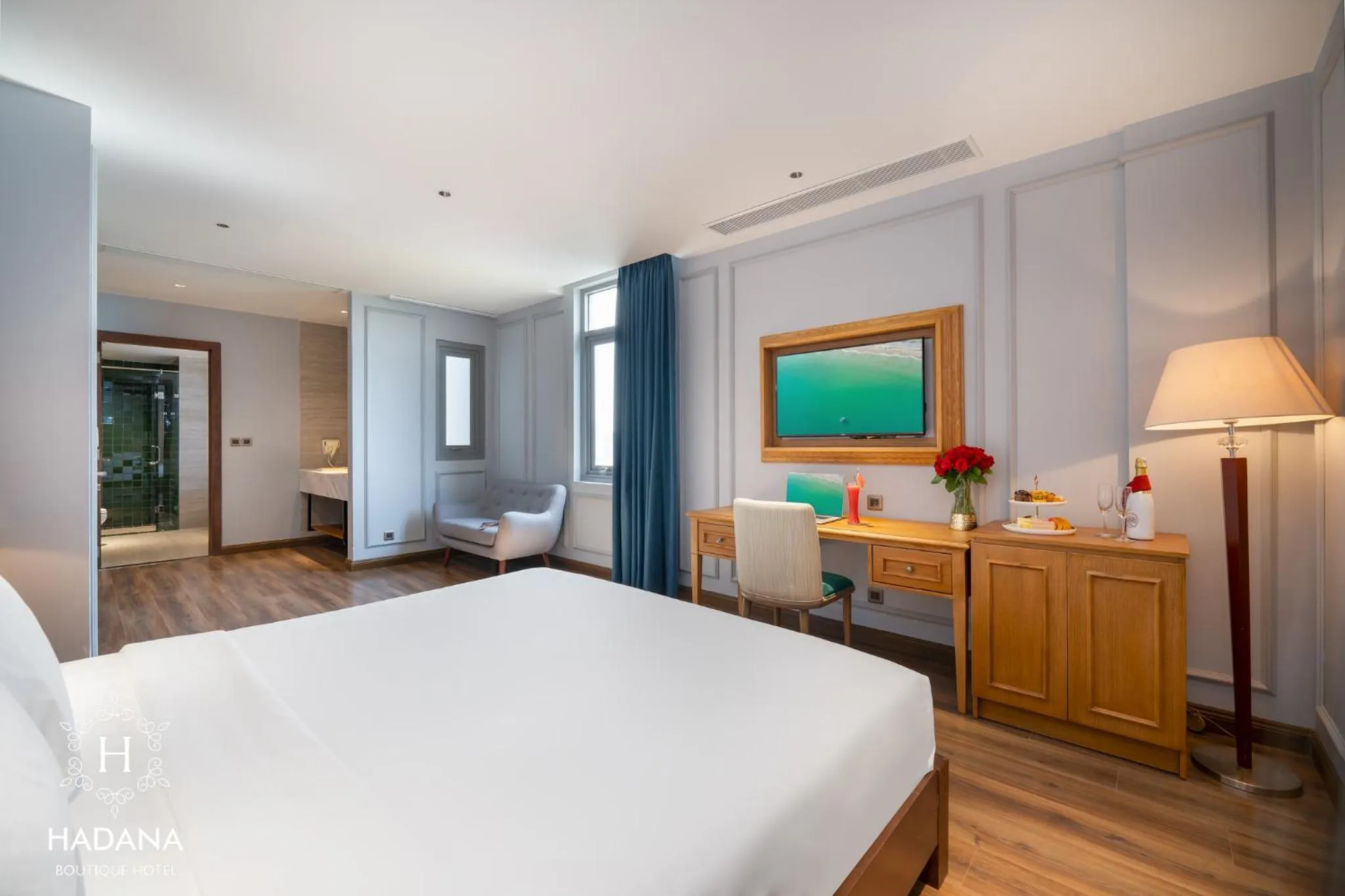 Bed in Hadana Boutique Hotel Danang