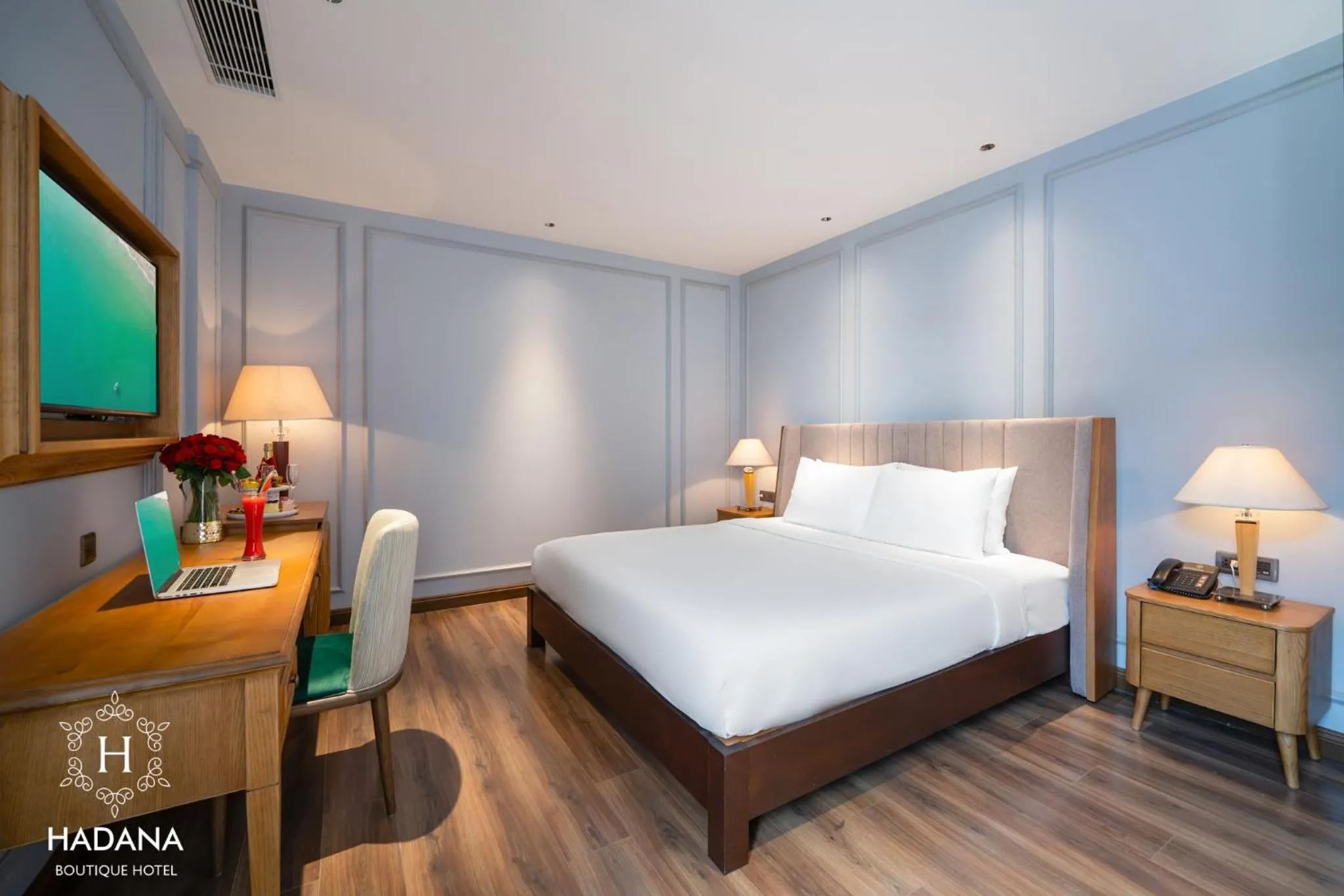 Bed in Hadana Boutique Hotel Danang