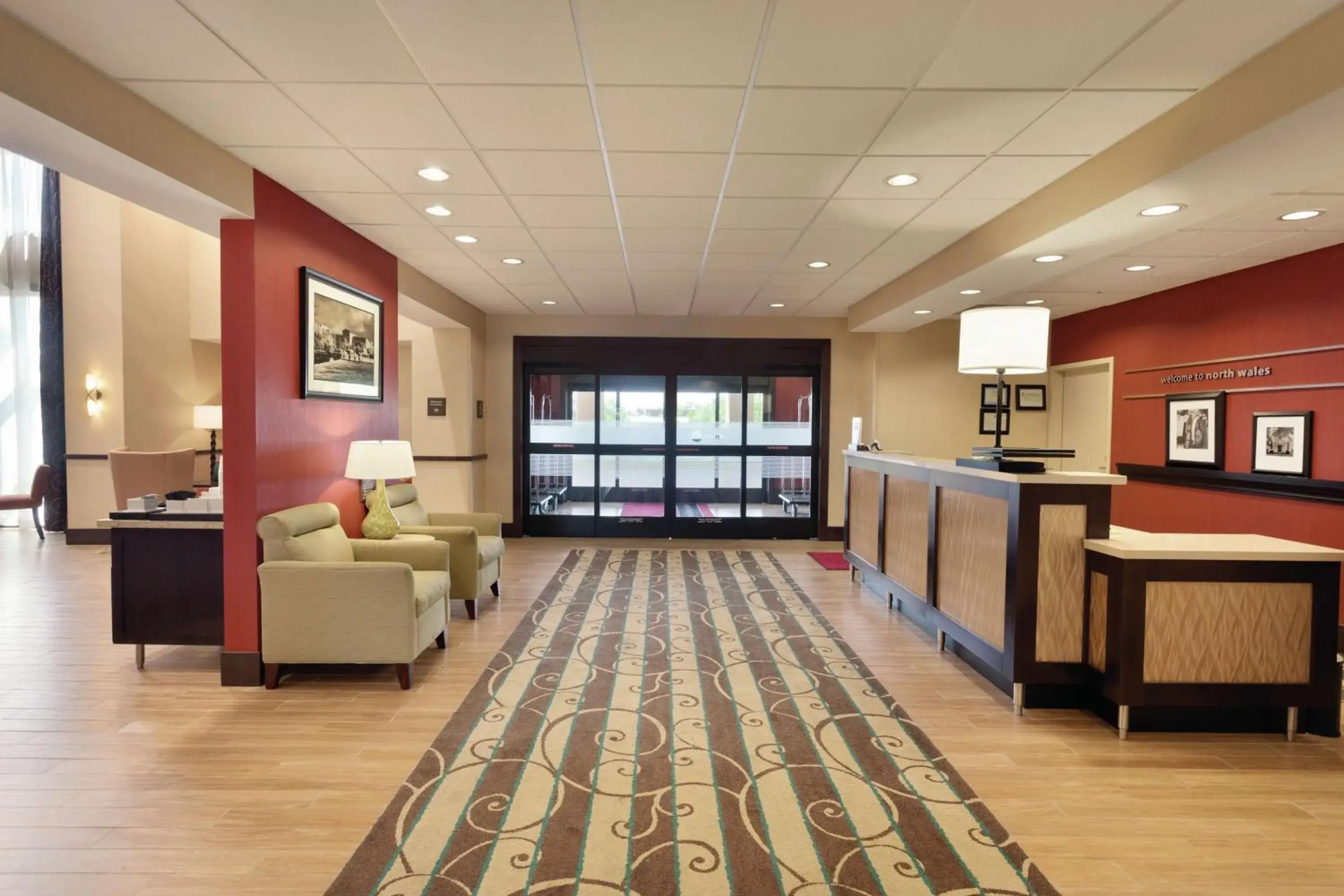 Lobby or reception in Hampton Inn & Suites Philadelphia Montgomeryville Lobby or reception in Hampton Inn & Suites Philadelphia Montgomeryville