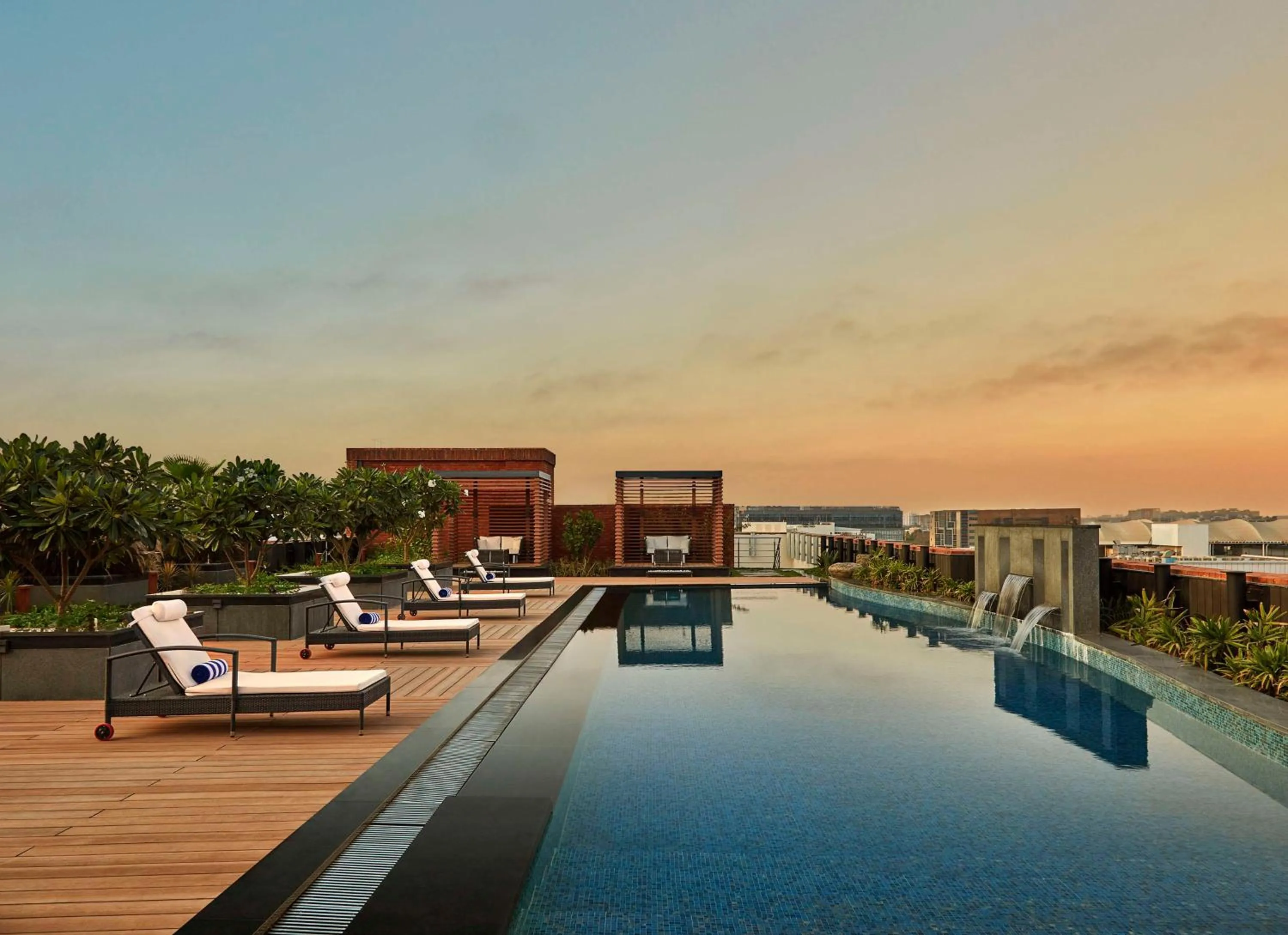 Pool view in Doubletree By Hilton Bengaluru Whitefield