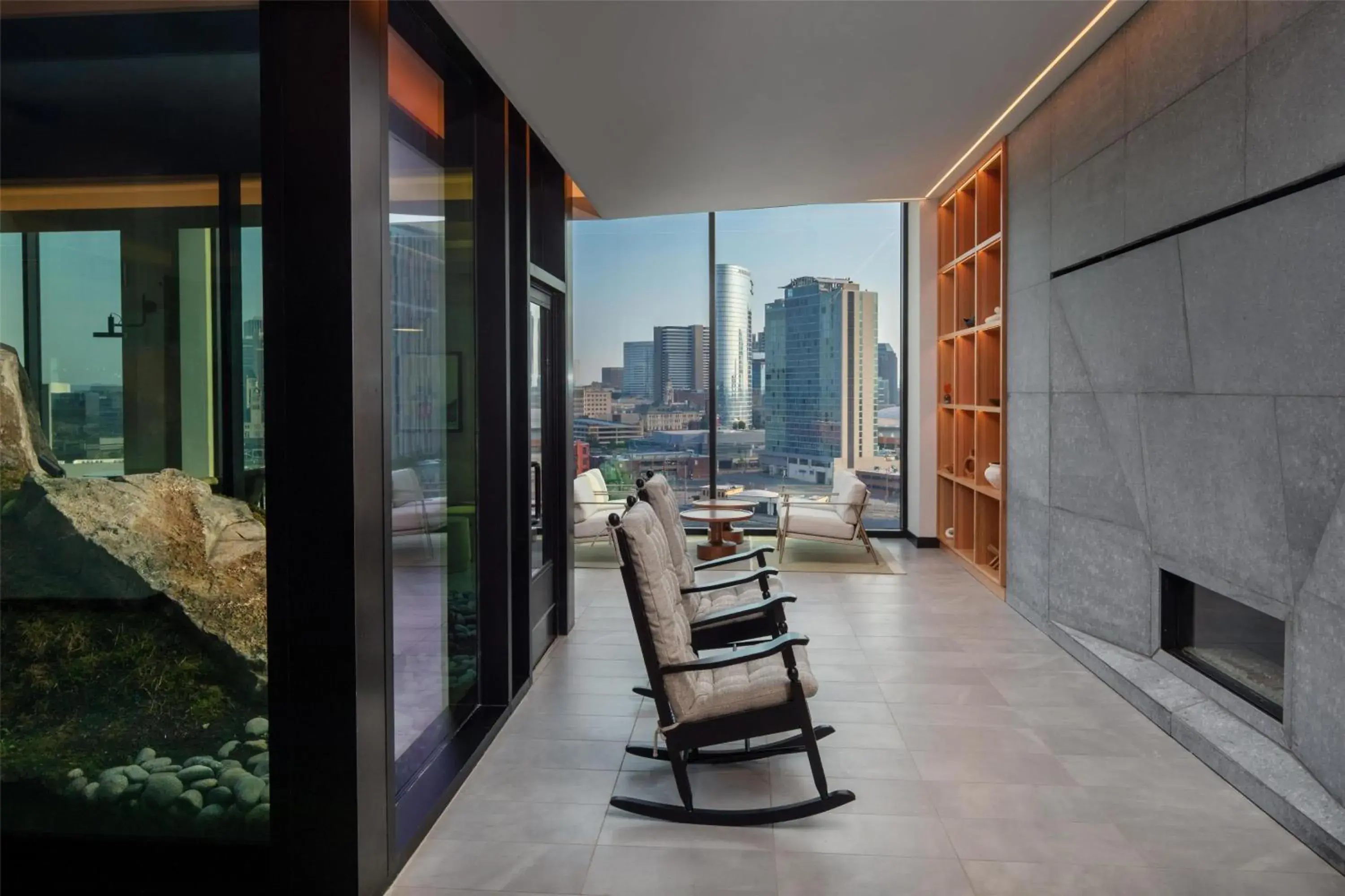 Lobby or reception in Homewood Suites By Hilton Nashville Downtown The Gulch Lobby or reception in Homewood Suites By Hilton Nashville Downtown The Gulch