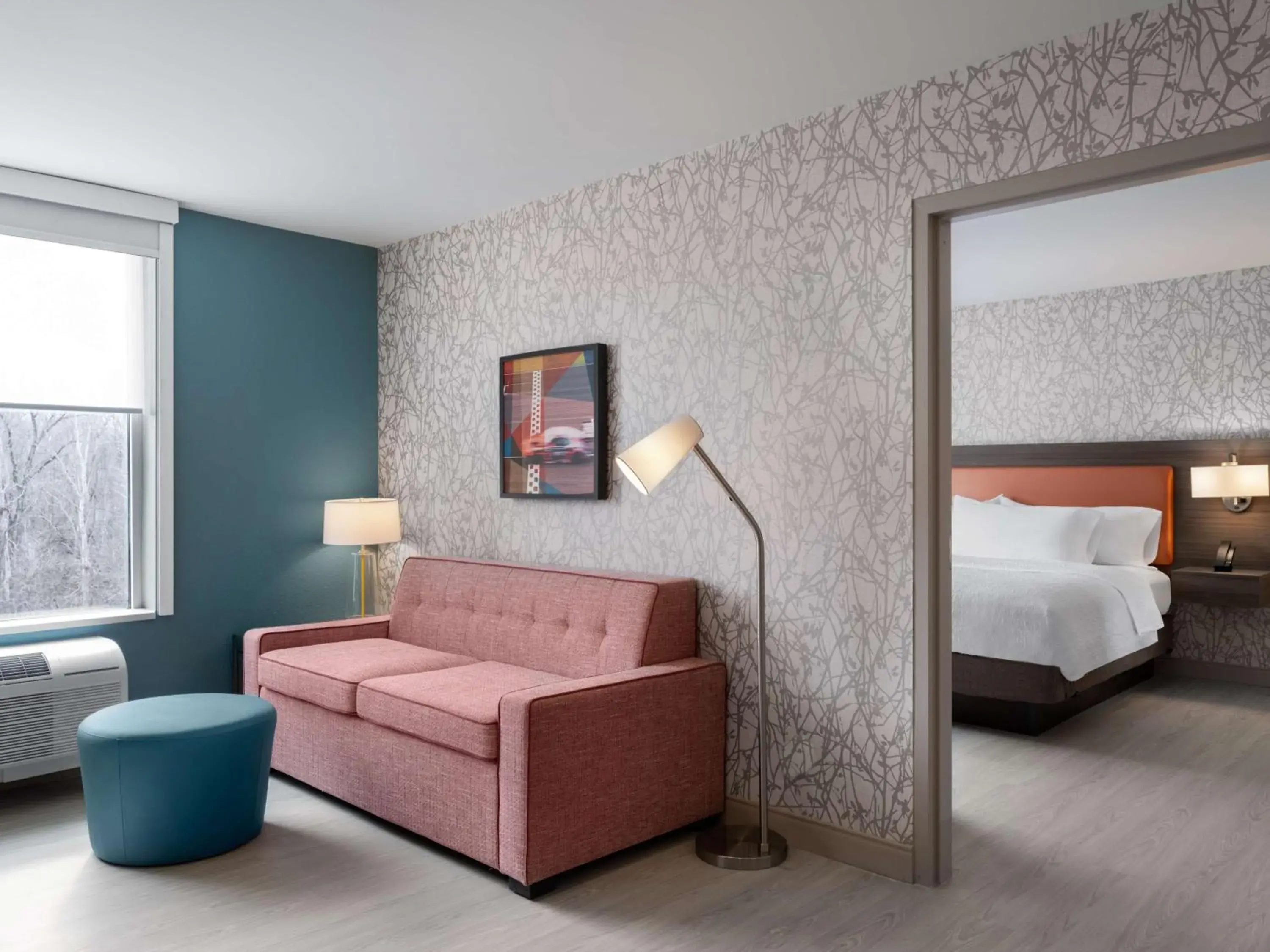 Living room, Bed in Home2 Suites By Hilton Brownsburg Living room, Bed in Home2 Suites By Hilton Brownsburg