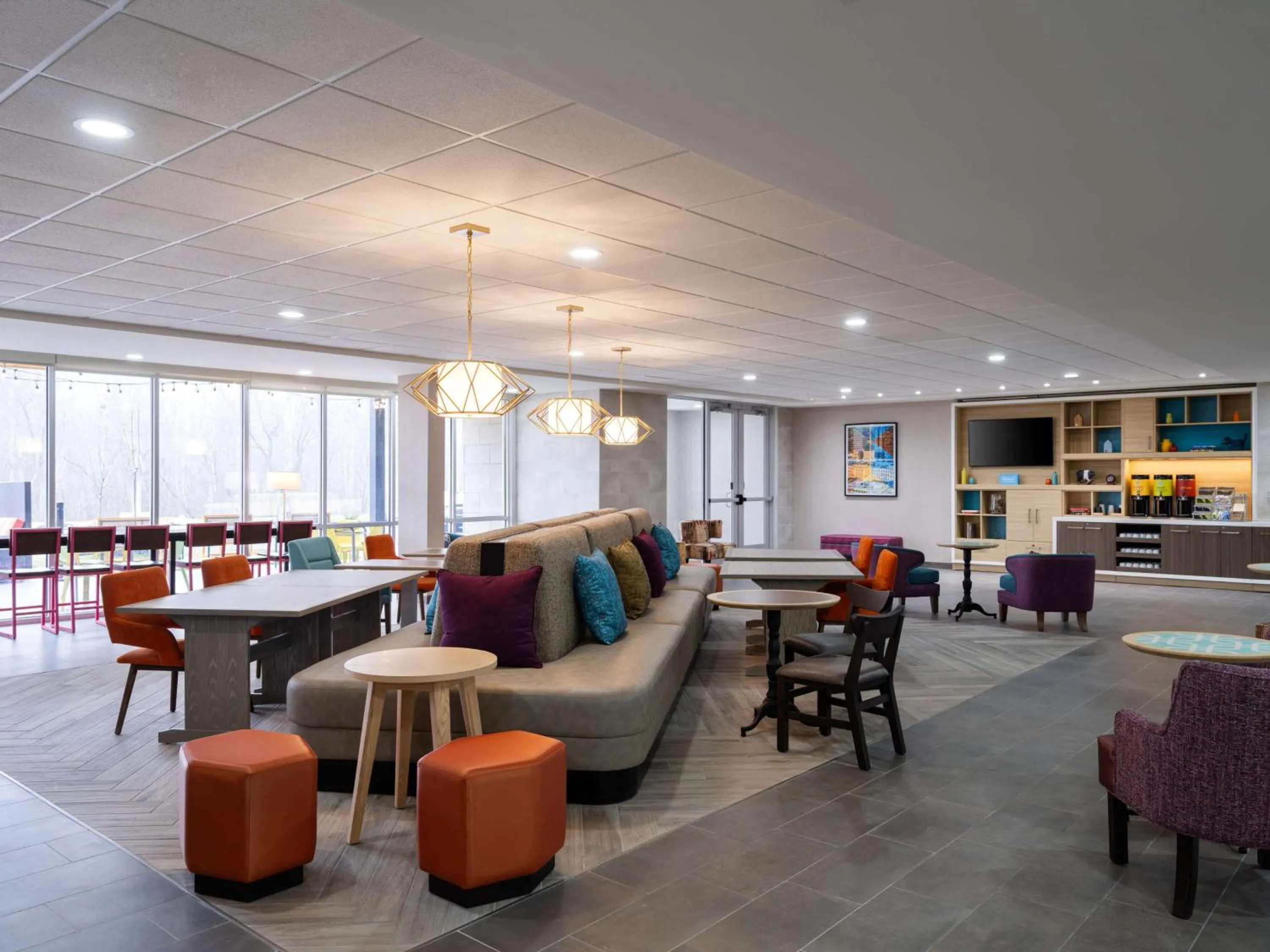 Lobby or reception in Home2 Suites By Hilton Brownsburg