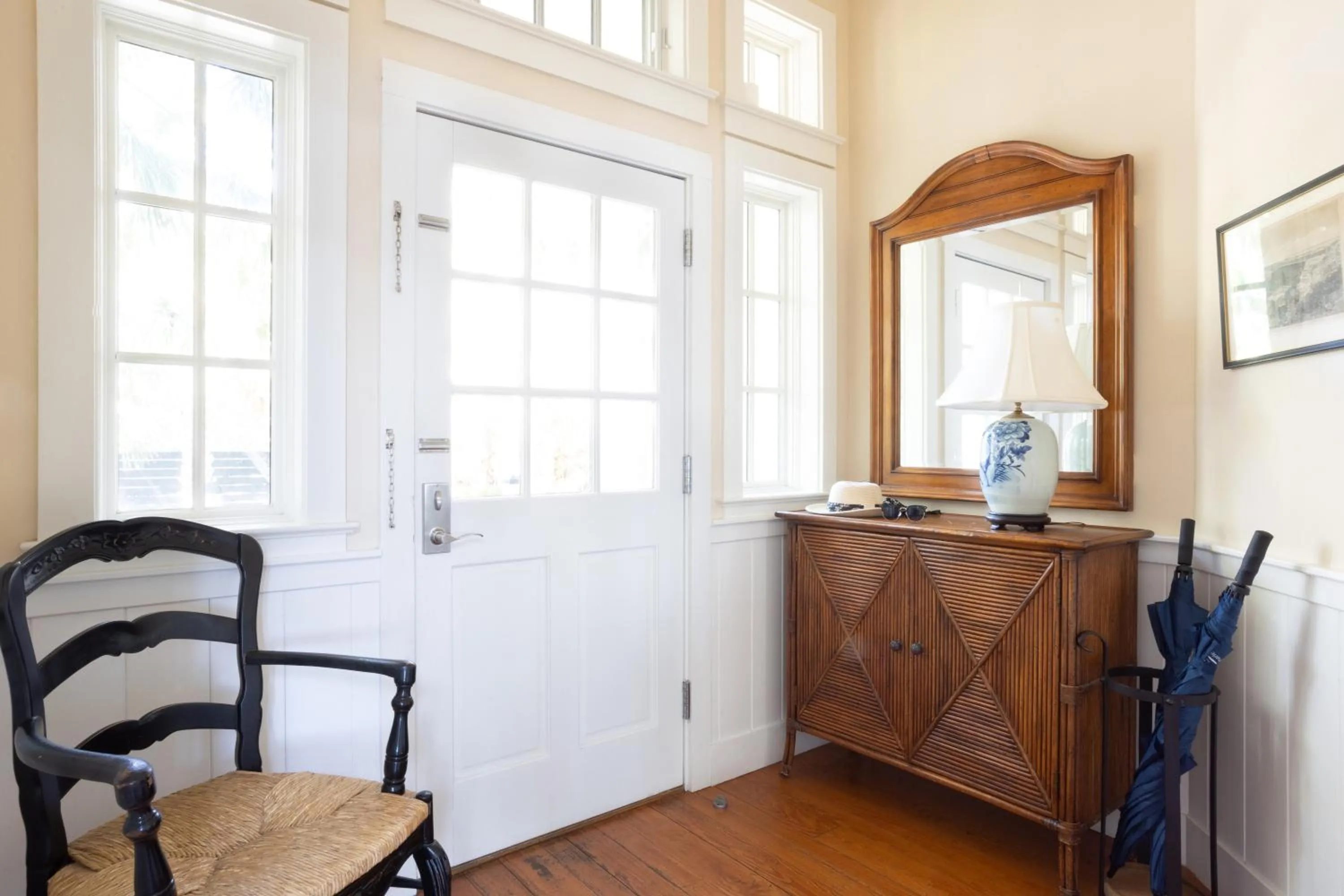 Facade/entrance in The Cottages on Charleston Harbor
