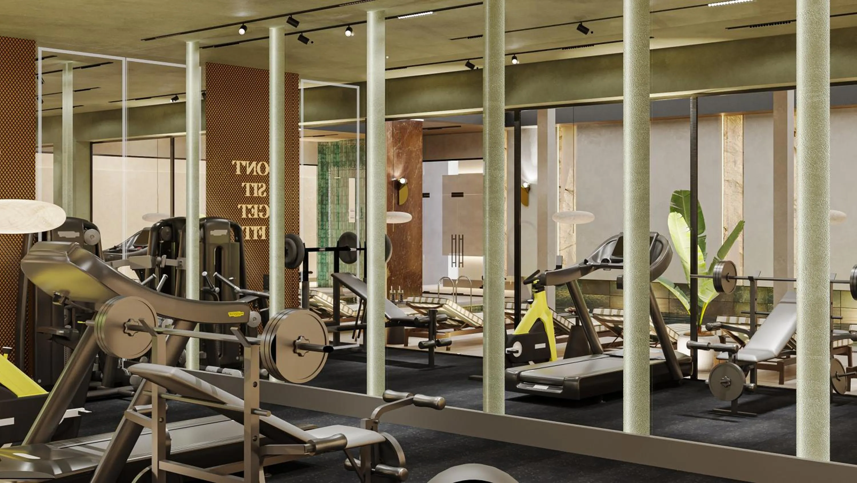 Fitness centre/facilities in Elite World Kuşadası