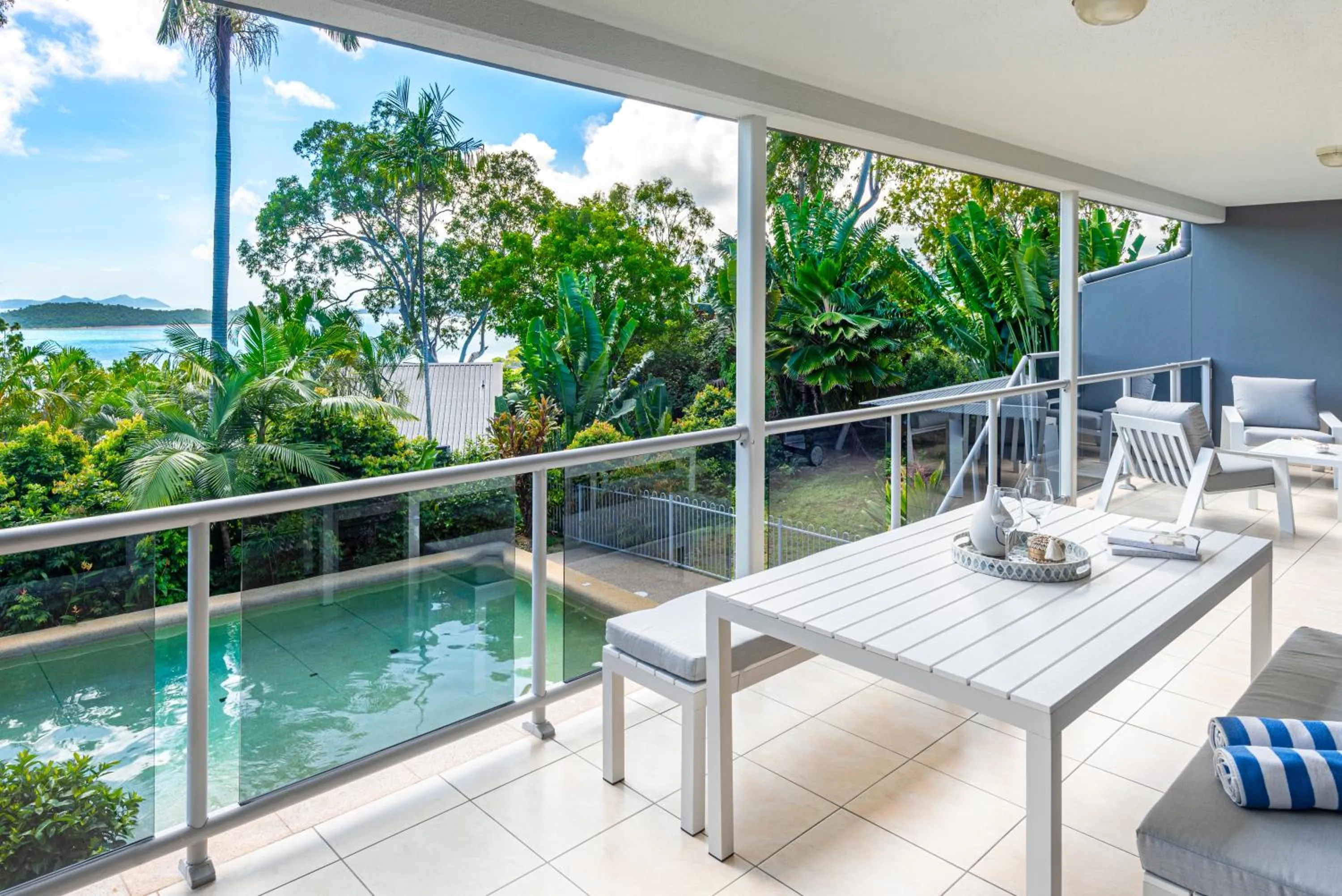 Balcony/Terrace in Blue Water Views on Hamilton Island by HIHA