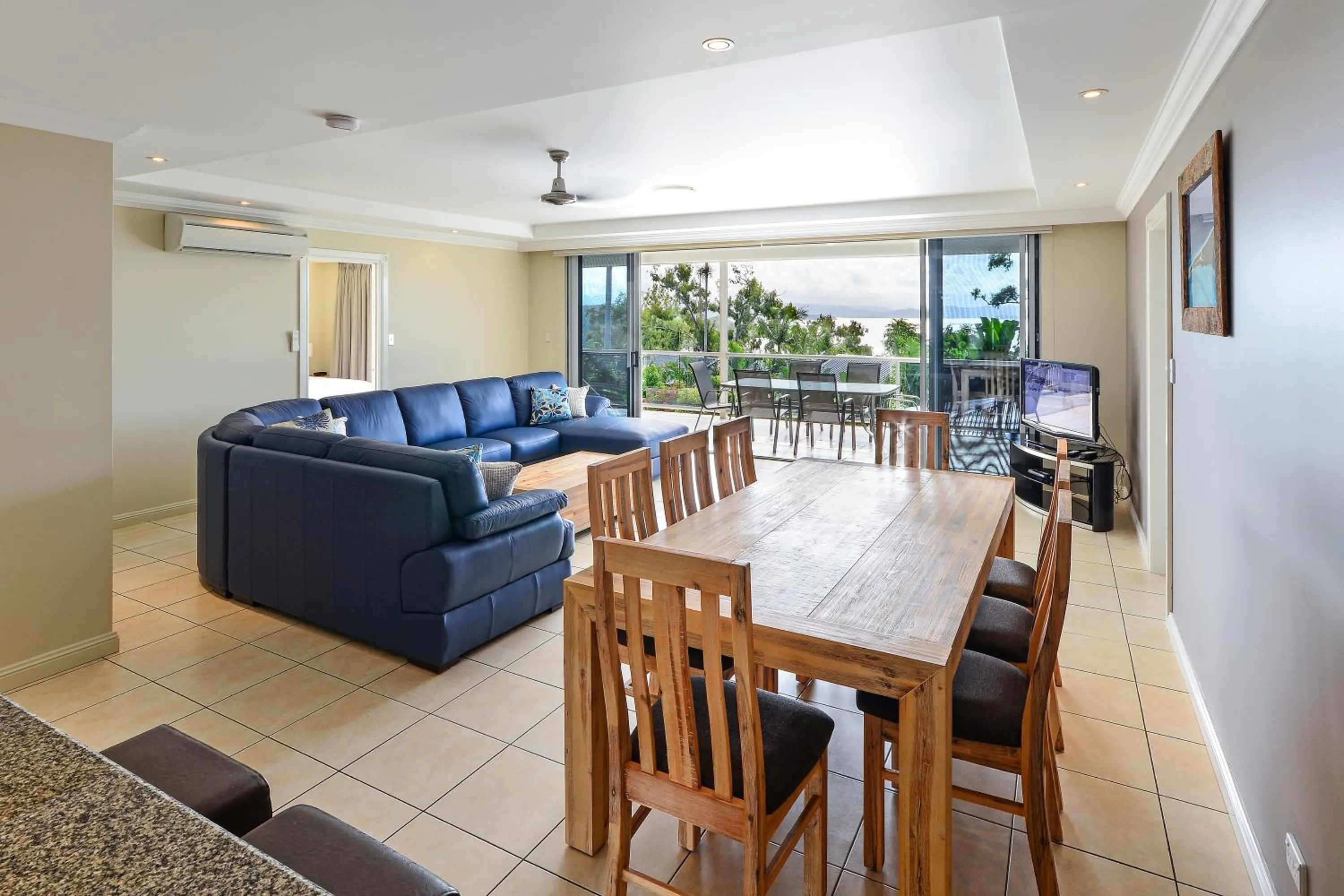 Living room in Blue Water Views on Hamilton Island by HIHA