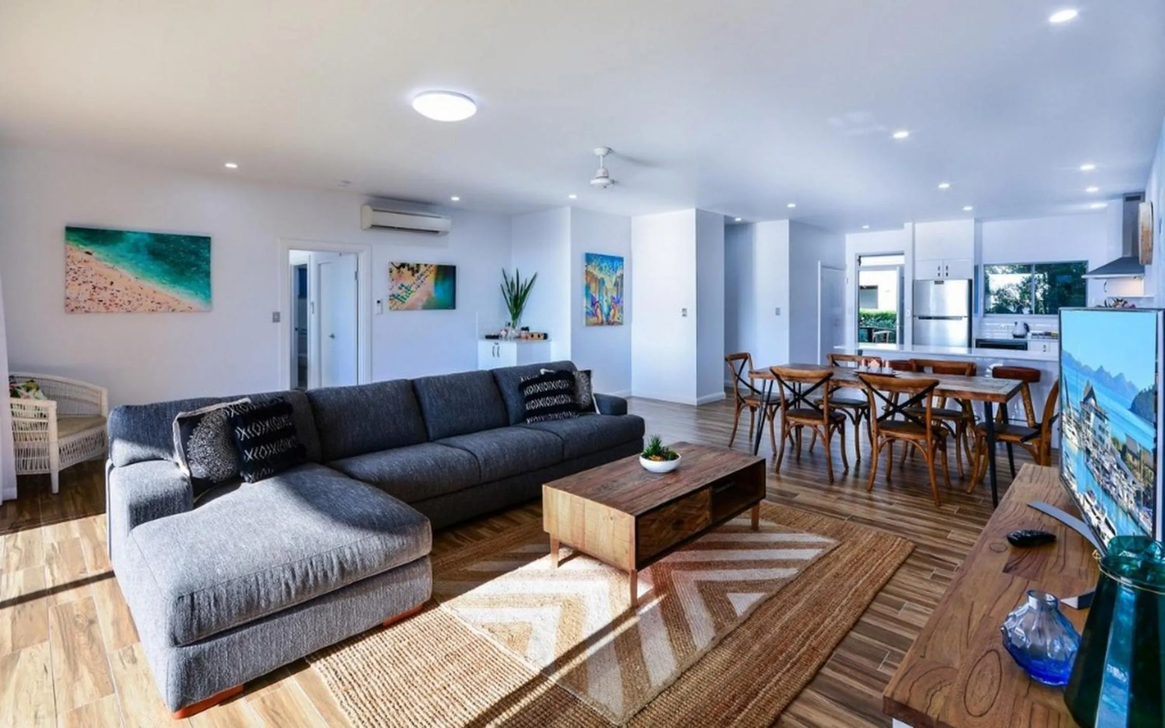 Living room in Blue Water Views on Hamilton Island by HIHA