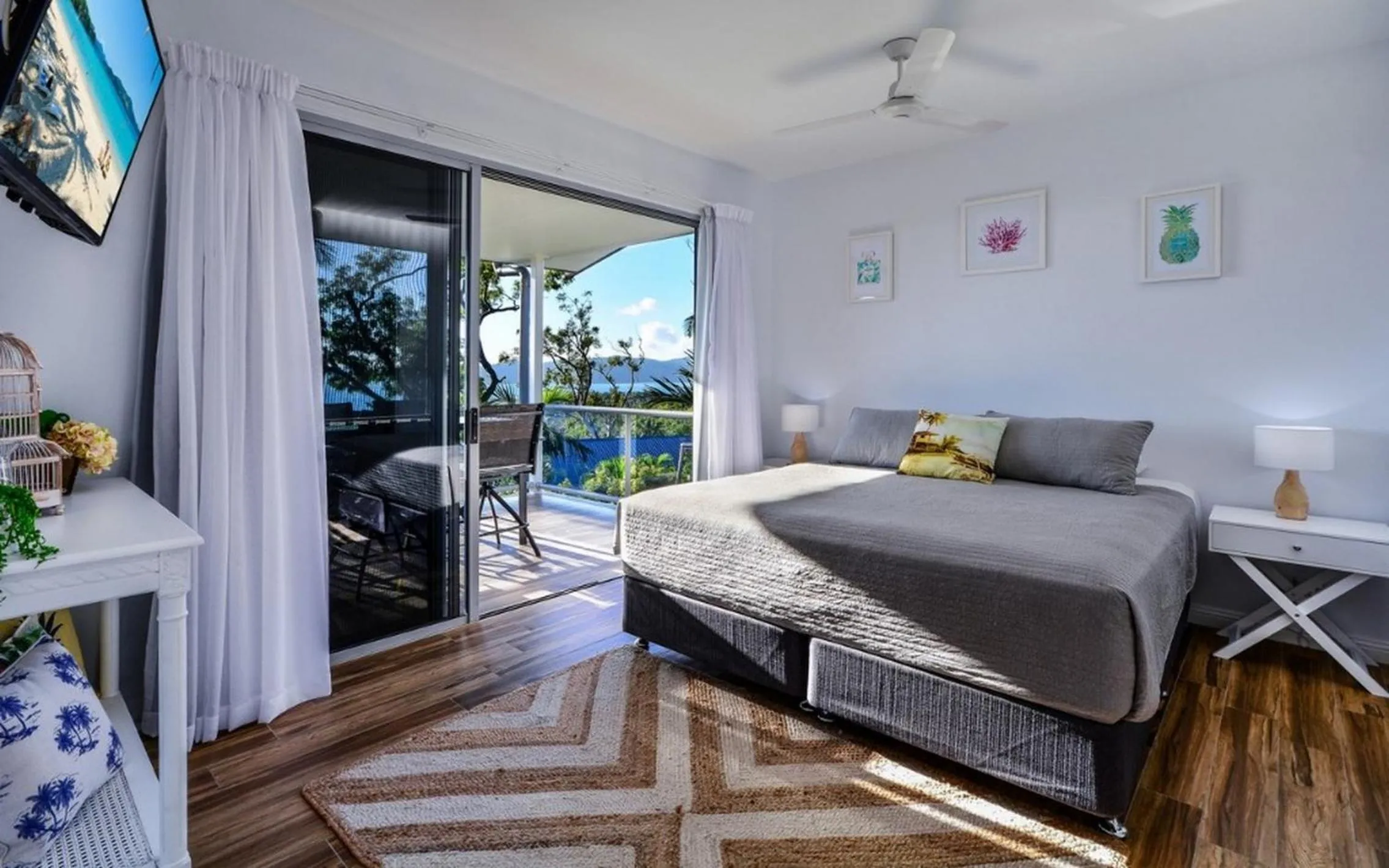Bedroom, Bed in Blue Water Views on Hamilton Island by HIHA