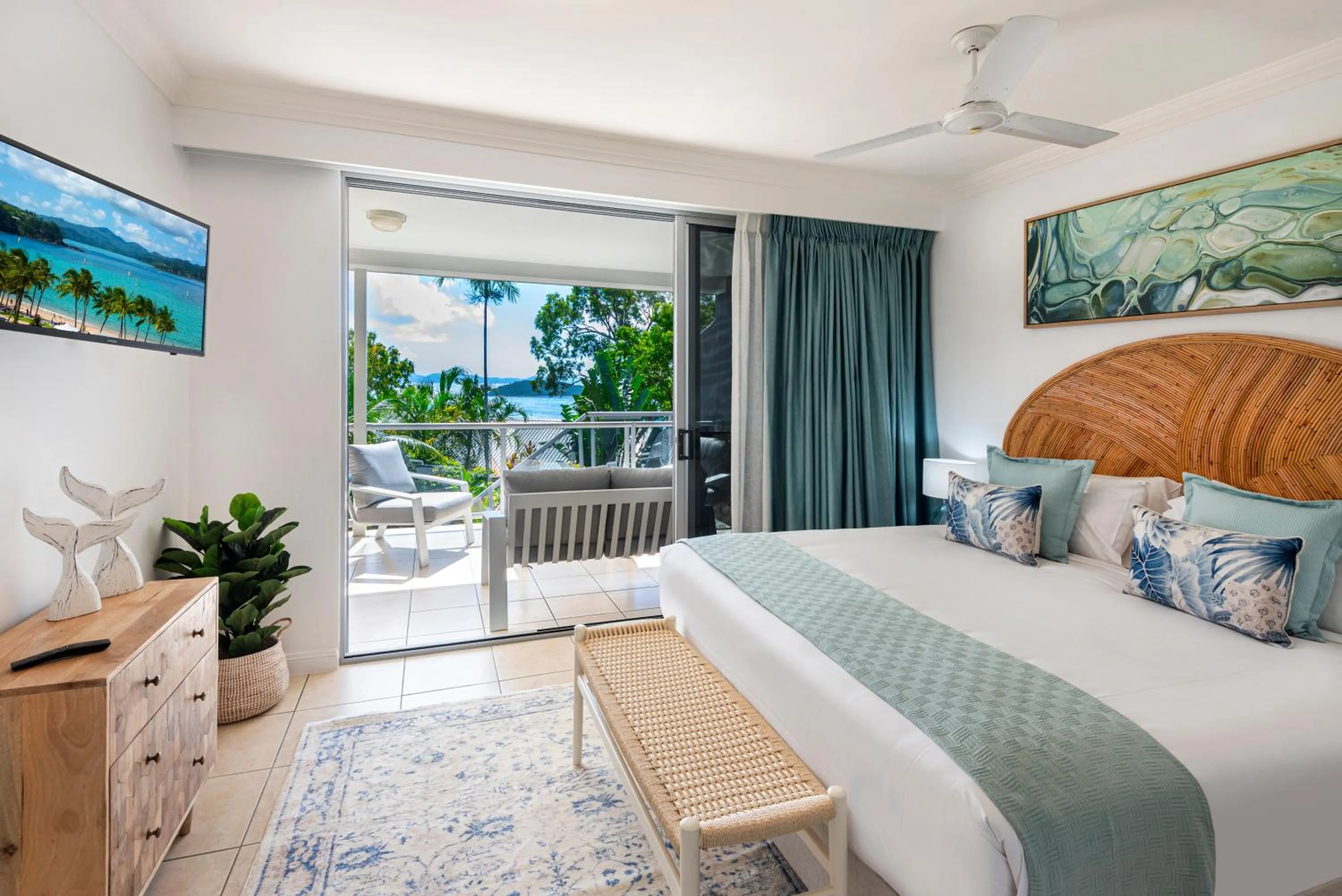 Bedroom, Bed in Blue Water Views on Hamilton Island by HIHA