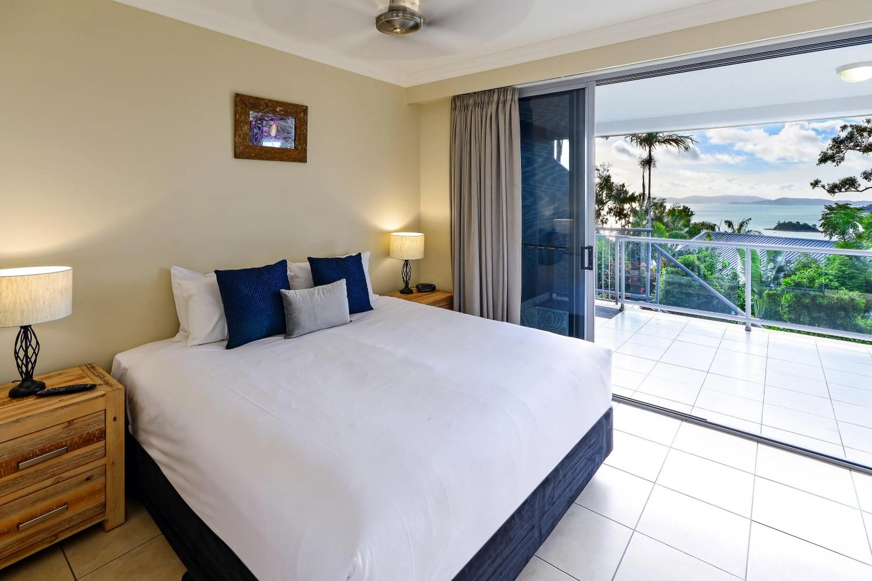Bedroom, Bed in Blue Water Views on Hamilton Island by HIHA