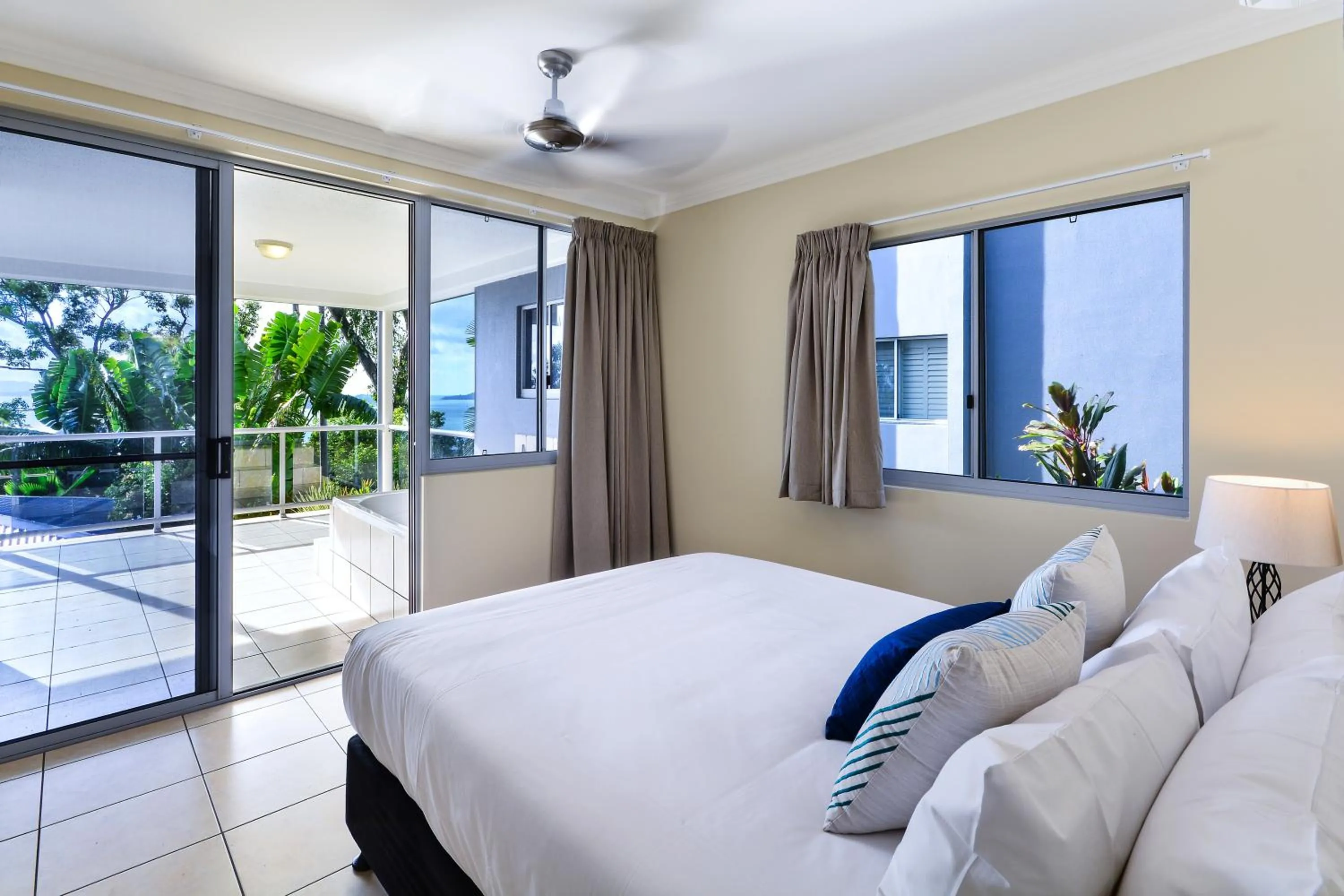 Bedroom, Bed in Blue Water Views on Hamilton Island by HIHA