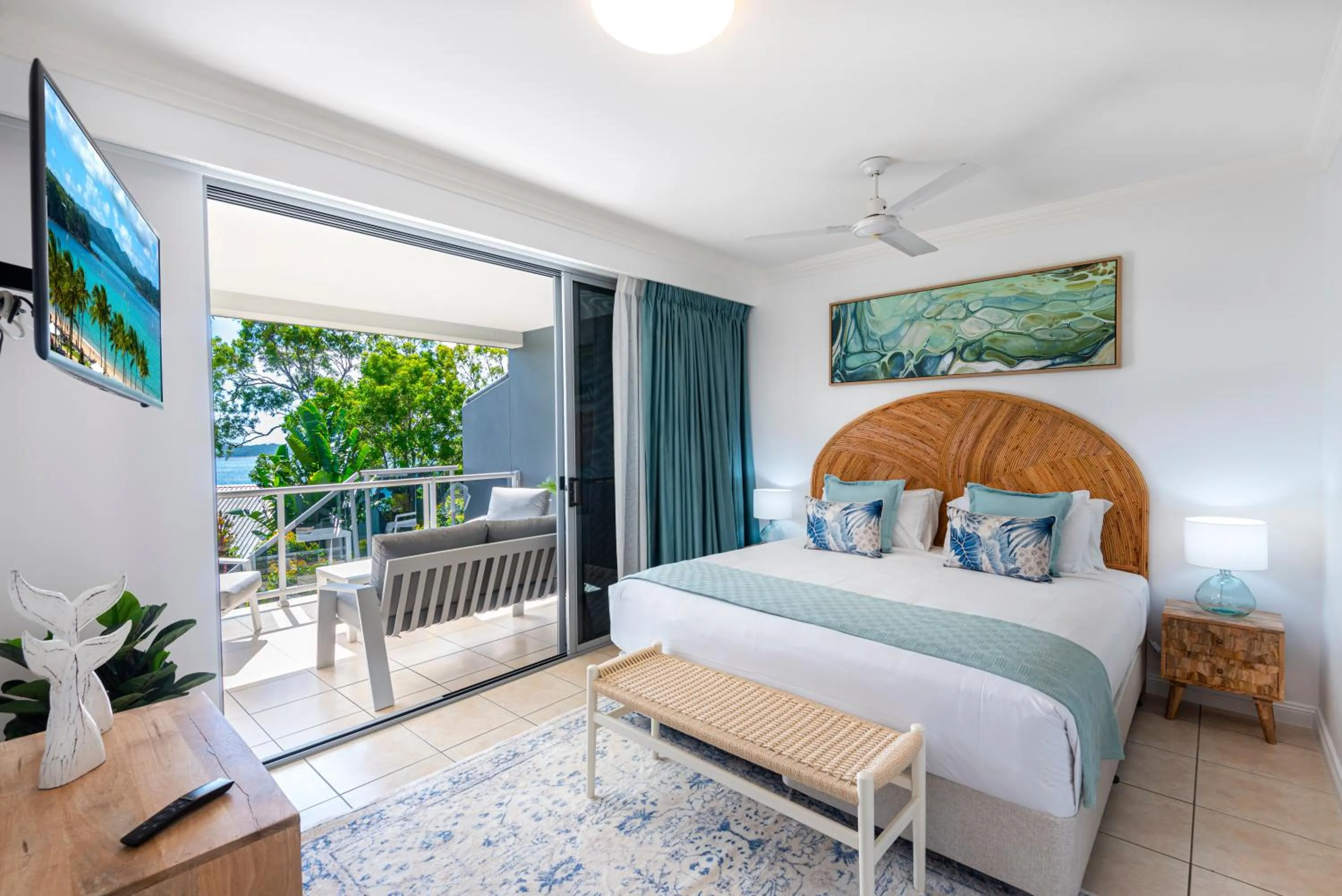 Bedroom, Bed in Blue Water Views on Hamilton Island by HIHA