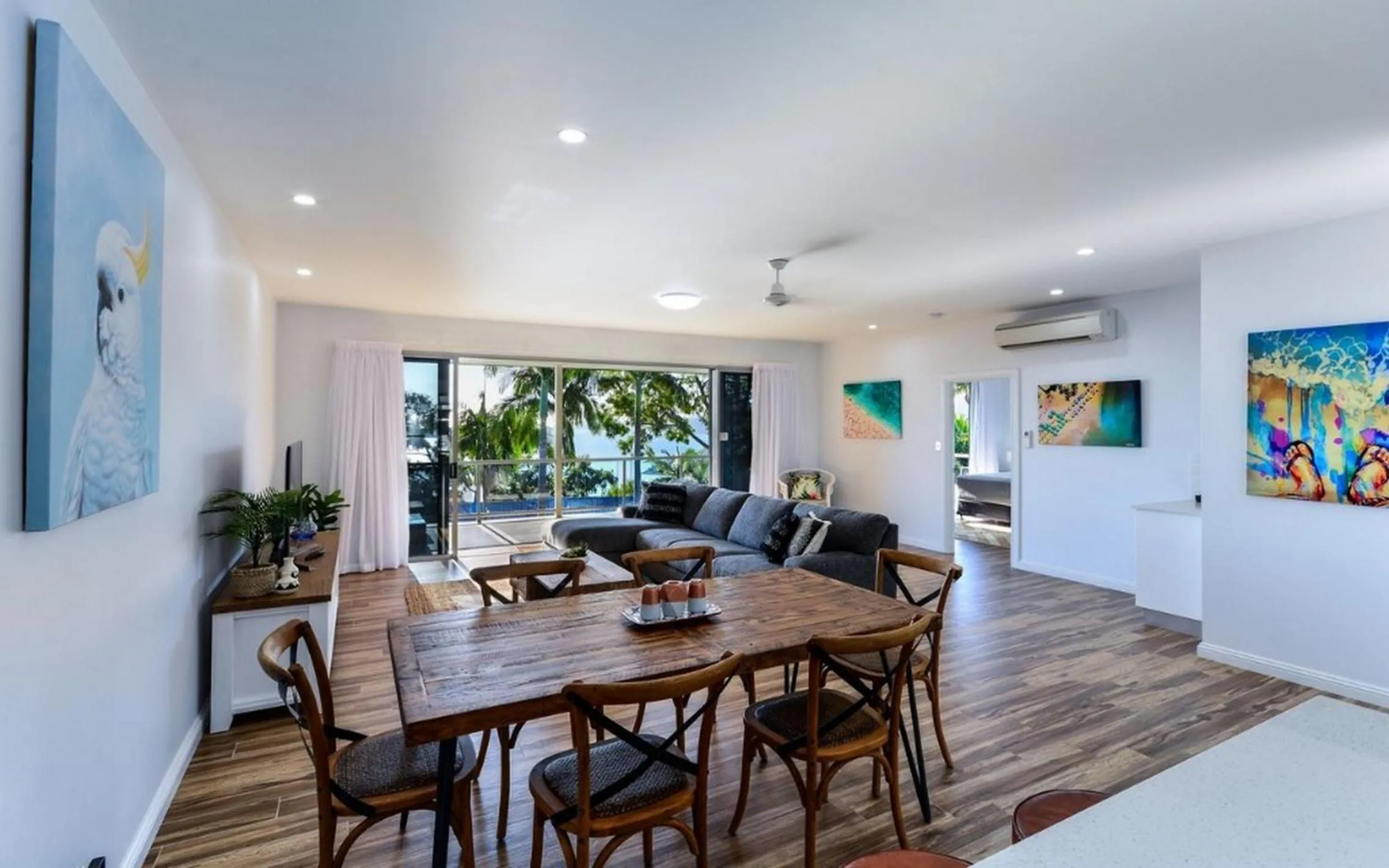 Living room in Blue Water Views on Hamilton Island by HIHA