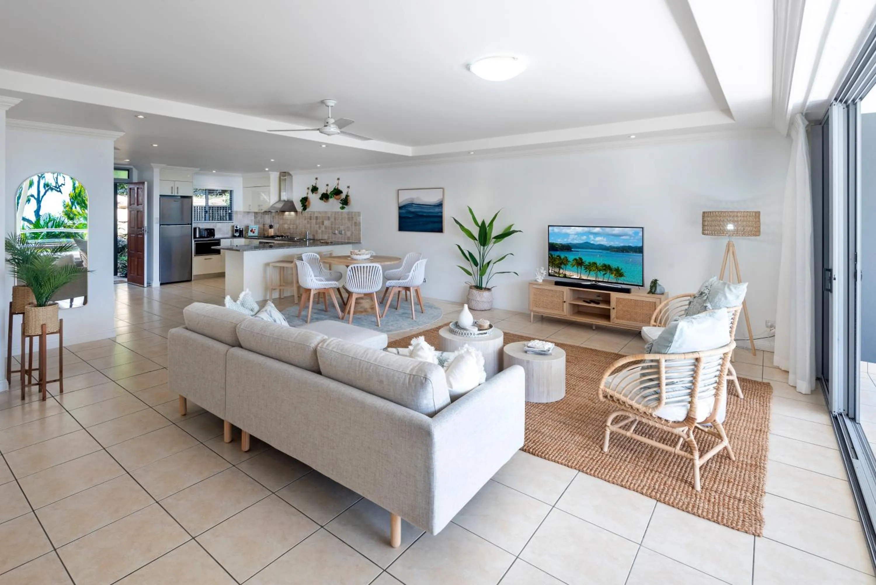 Living room in Blue Water Views on Hamilton Island by HIHA