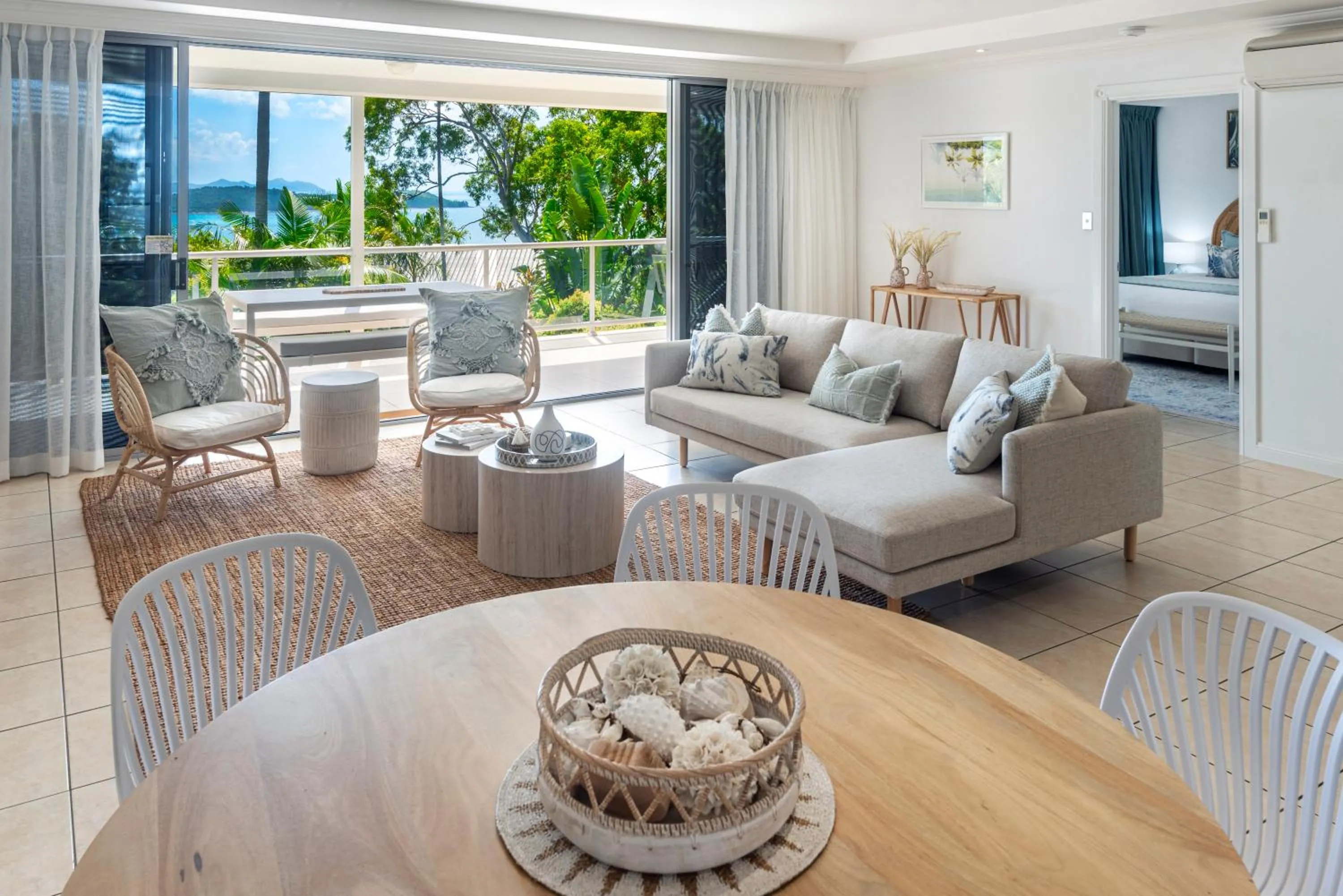 Living room in Blue Water Views on Hamilton Island by HIHA