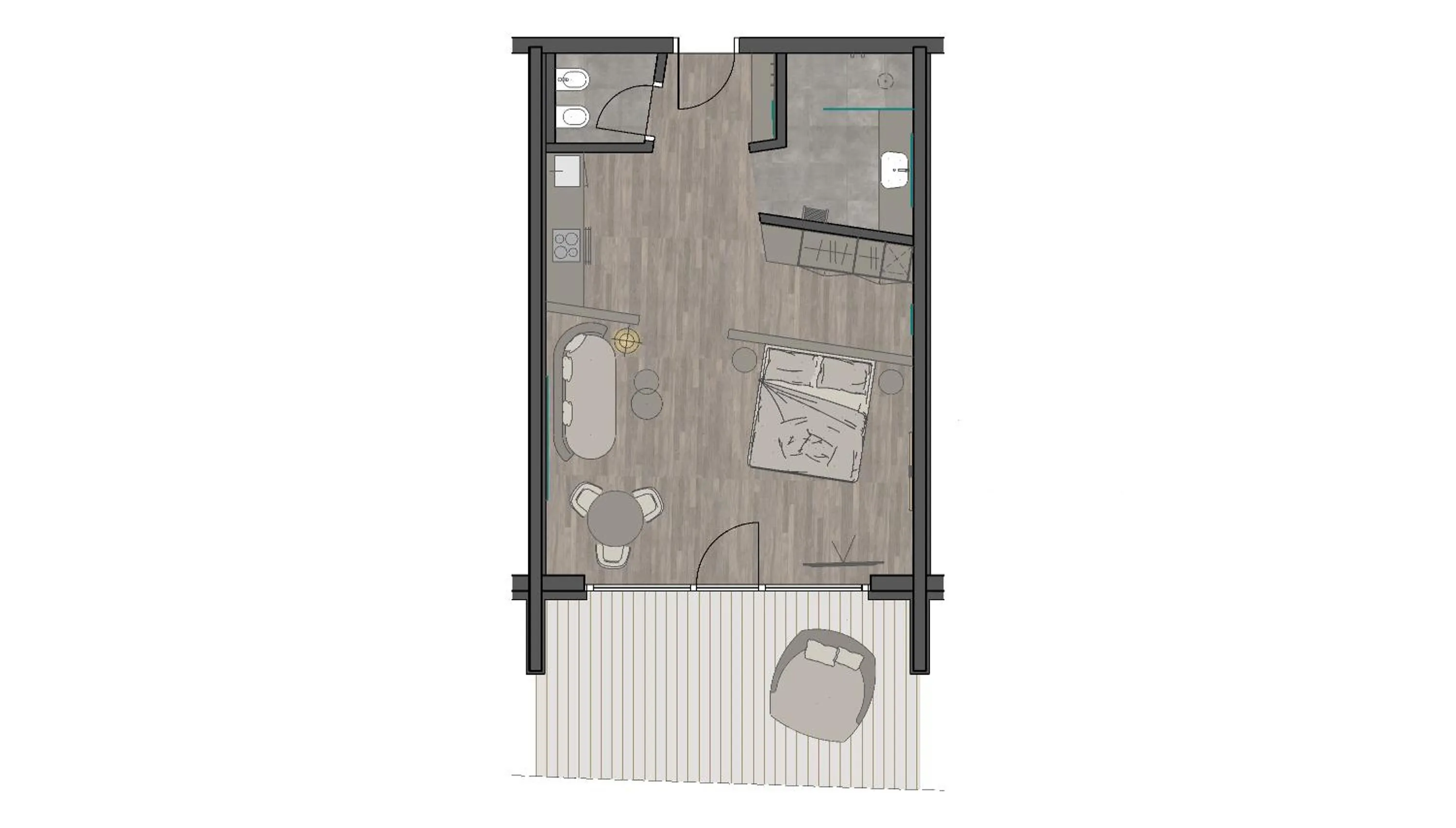 Floor plan in Belia Lofts - ADULTS ONLY - Apartments