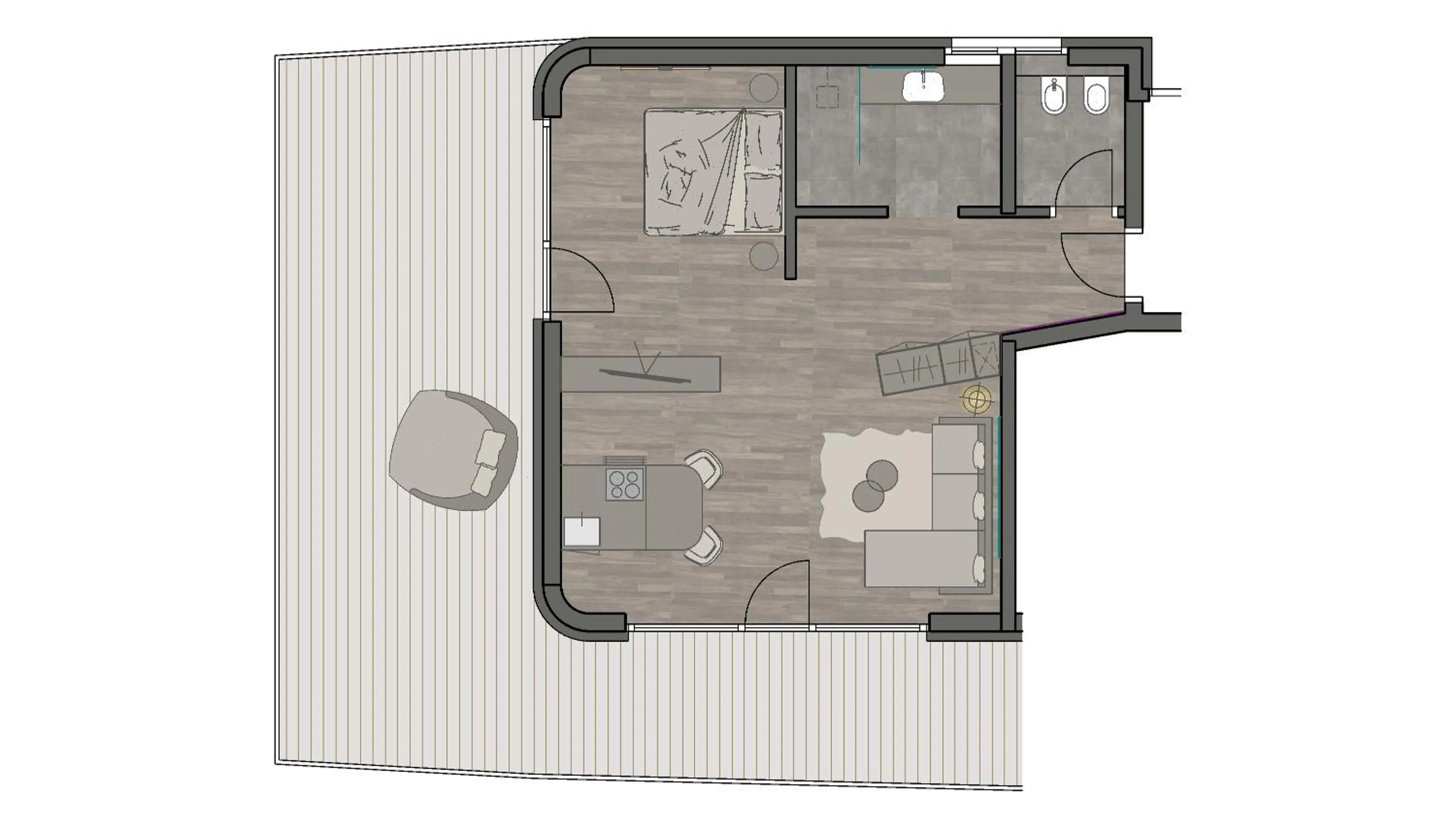 Floor plan in Belia Lofts - ADULTS ONLY - Apartments