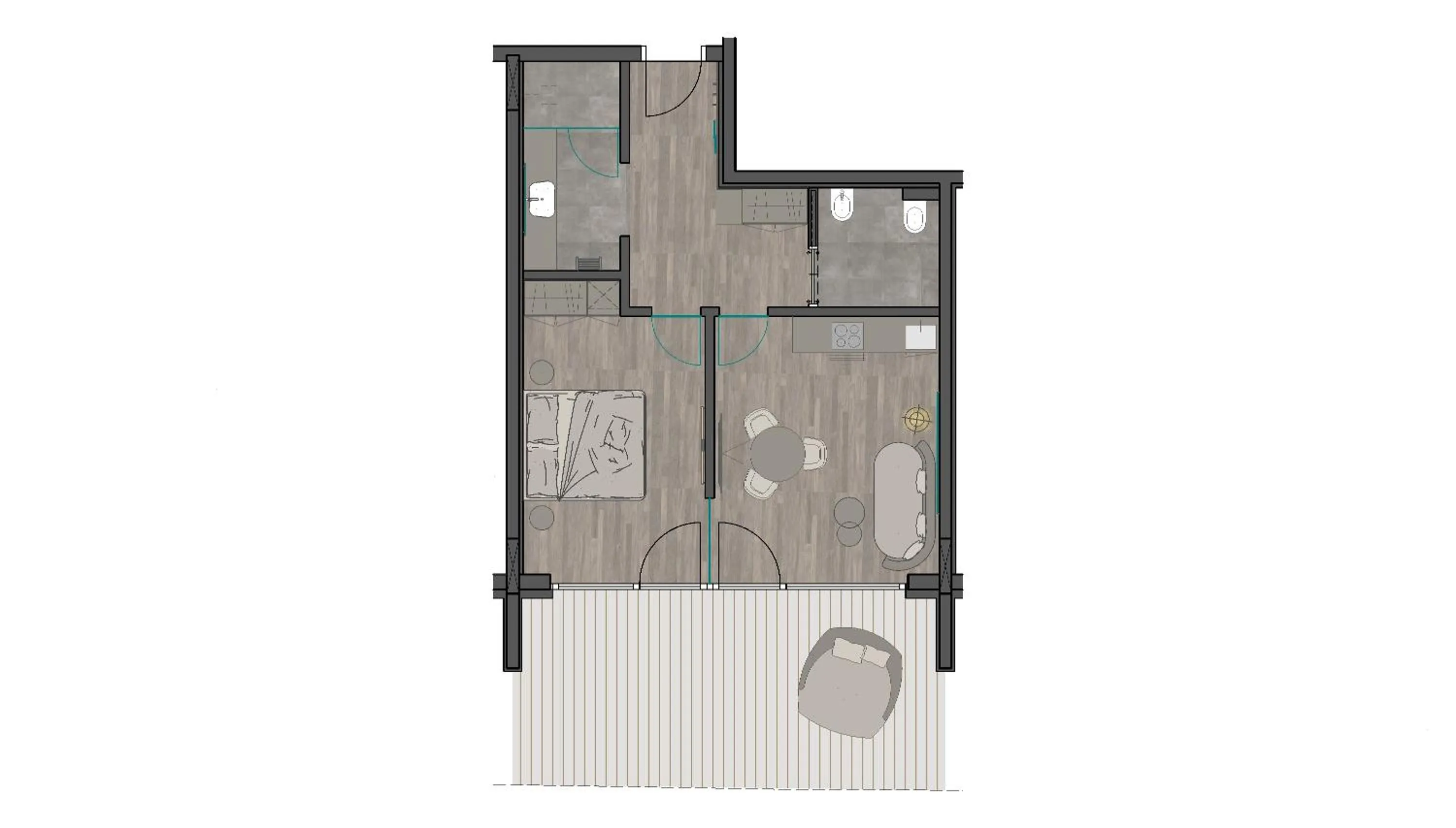 Floor plan in Belia Lofts - ADULTS ONLY - Apartments