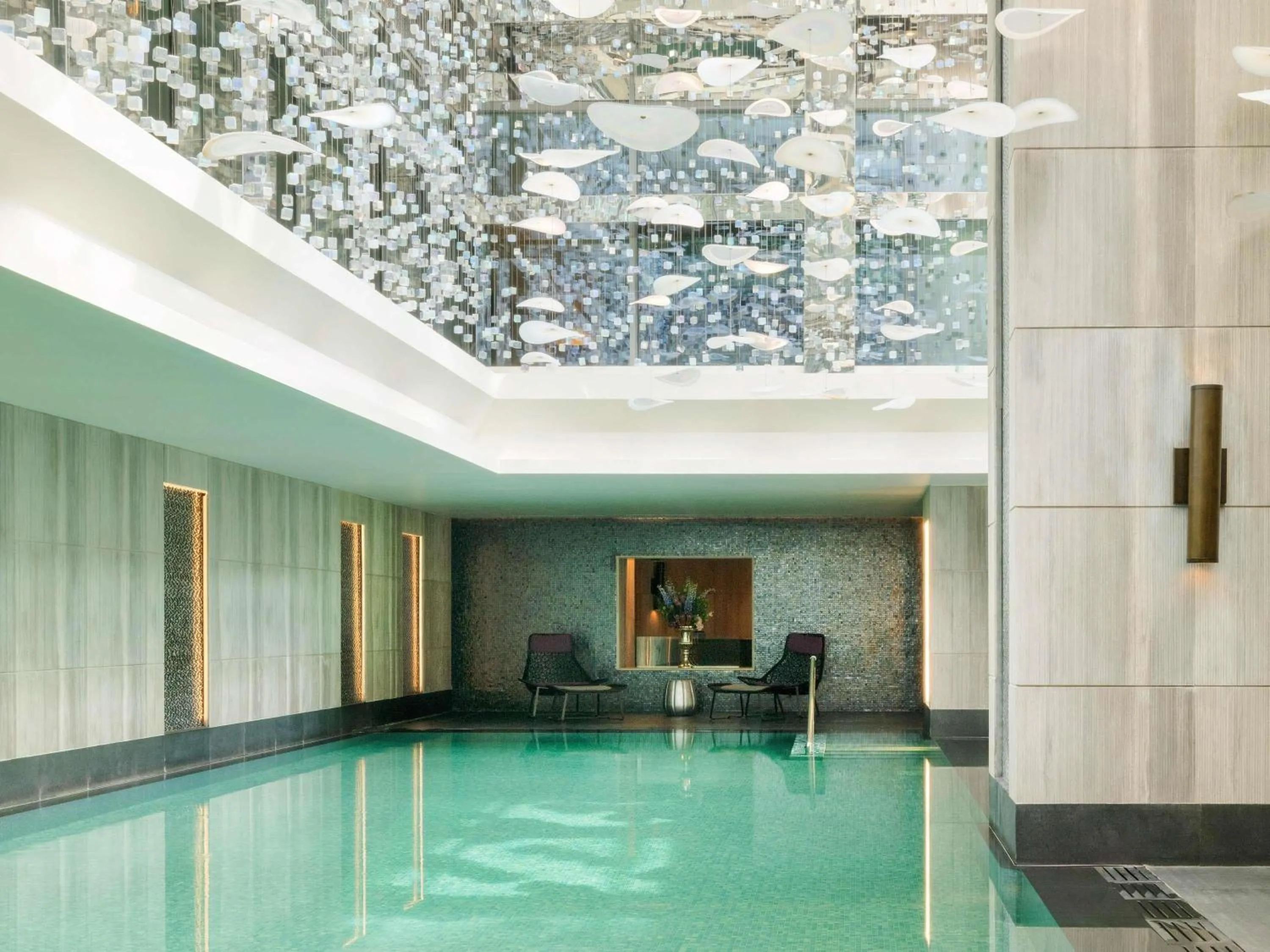 Pool view in Raffles Istanbul