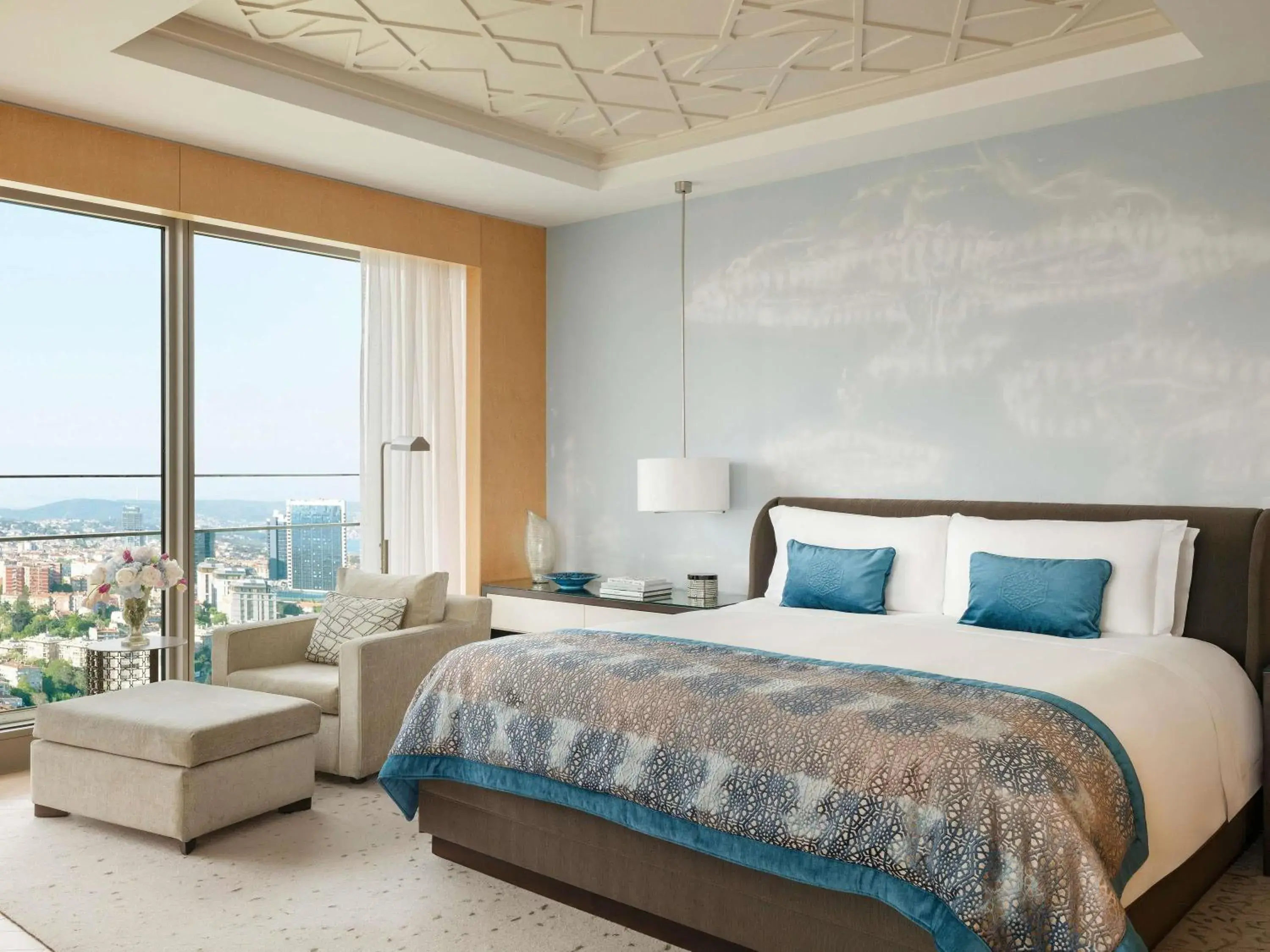 Bedroom, Bed in Raffles Istanbul Bedroom, Bed in Raffles Istanbul