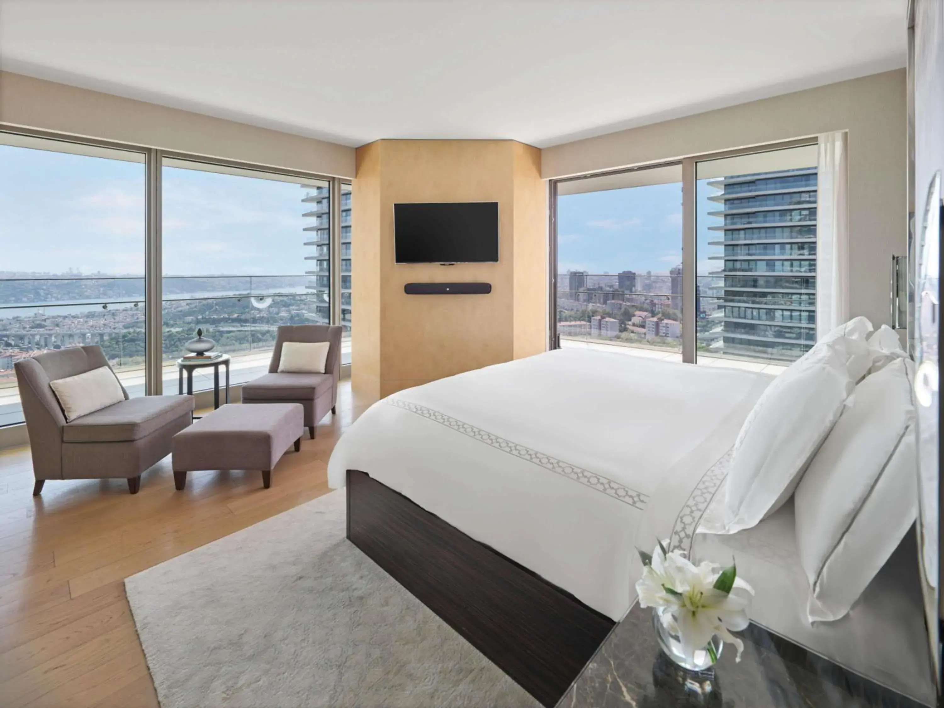 Bedroom, Bed in Raffles Istanbul Bedroom, Bed in Raffles Istanbul