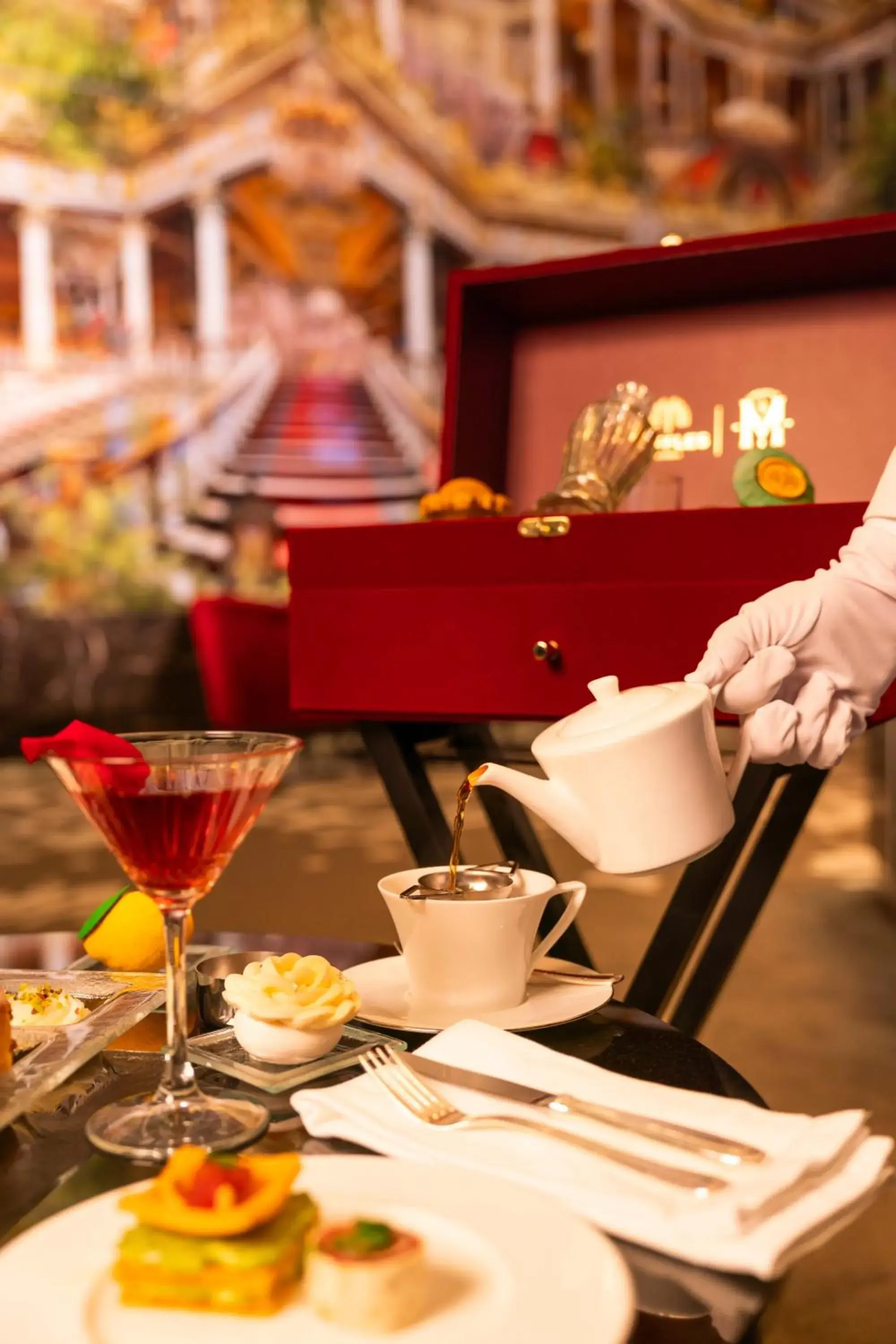 Lobby or reception in Raffles Istanbul Lobby or reception in Raffles Istanbul