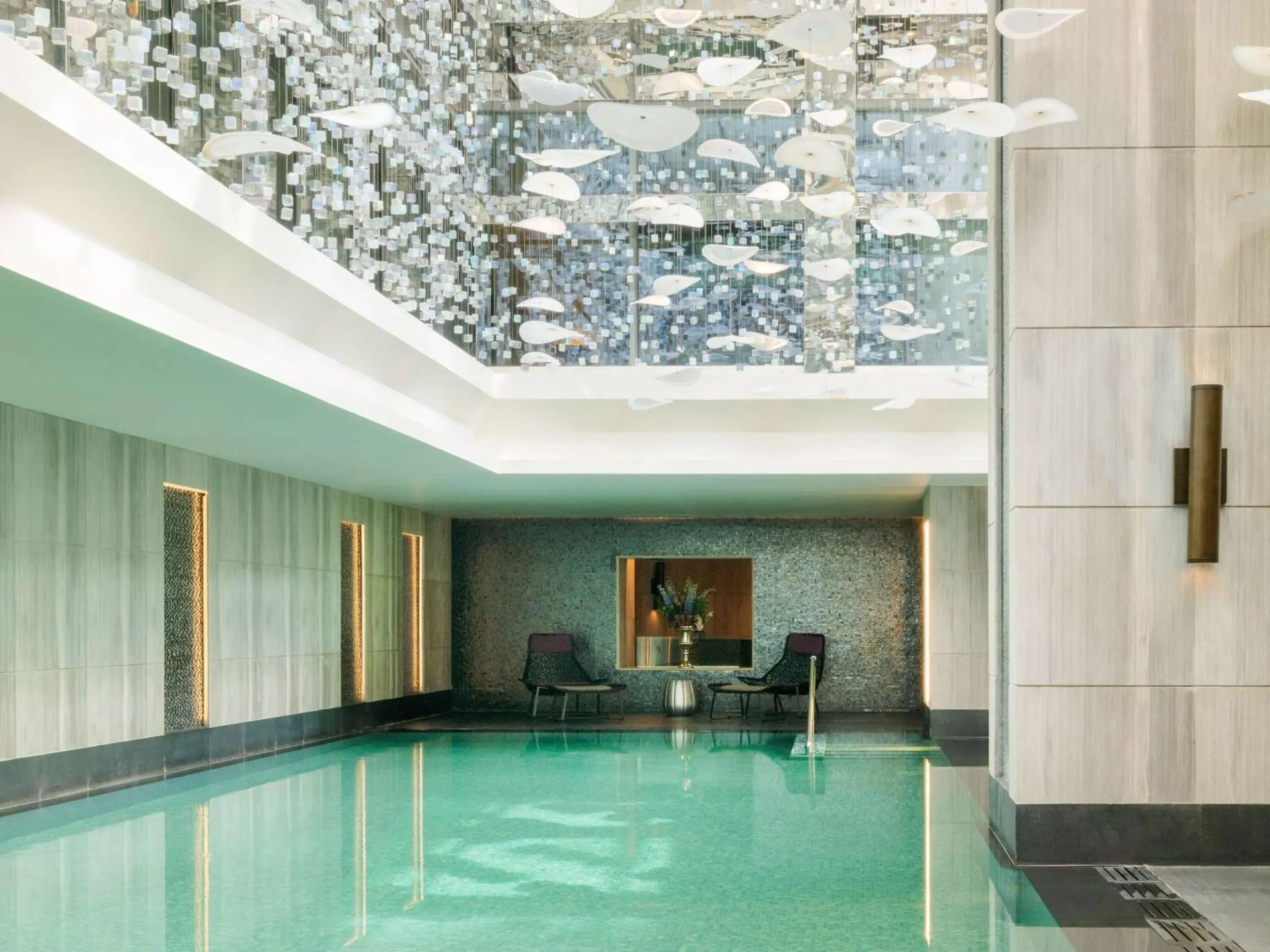 Pool view in Raffles Istanbul Pool view in Raffles Istanbul