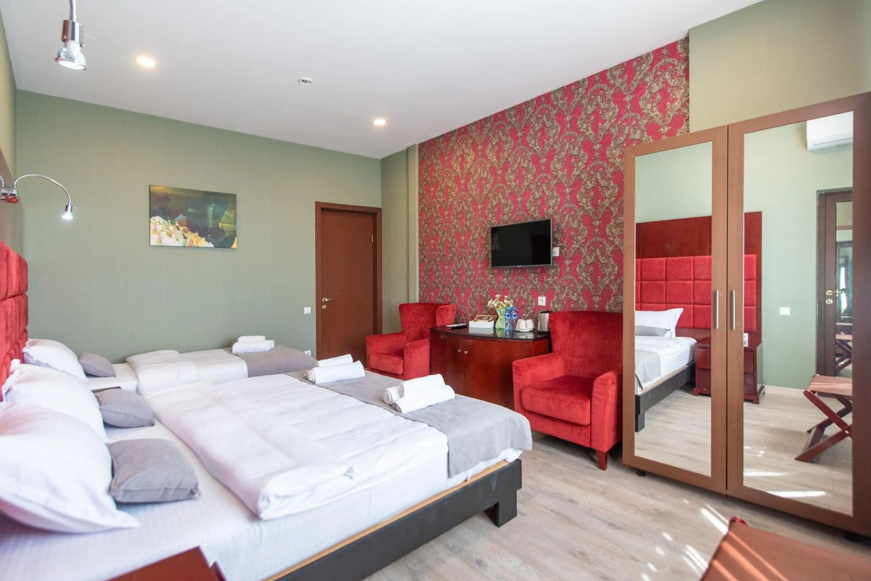 Bed in Kraveli Hotel