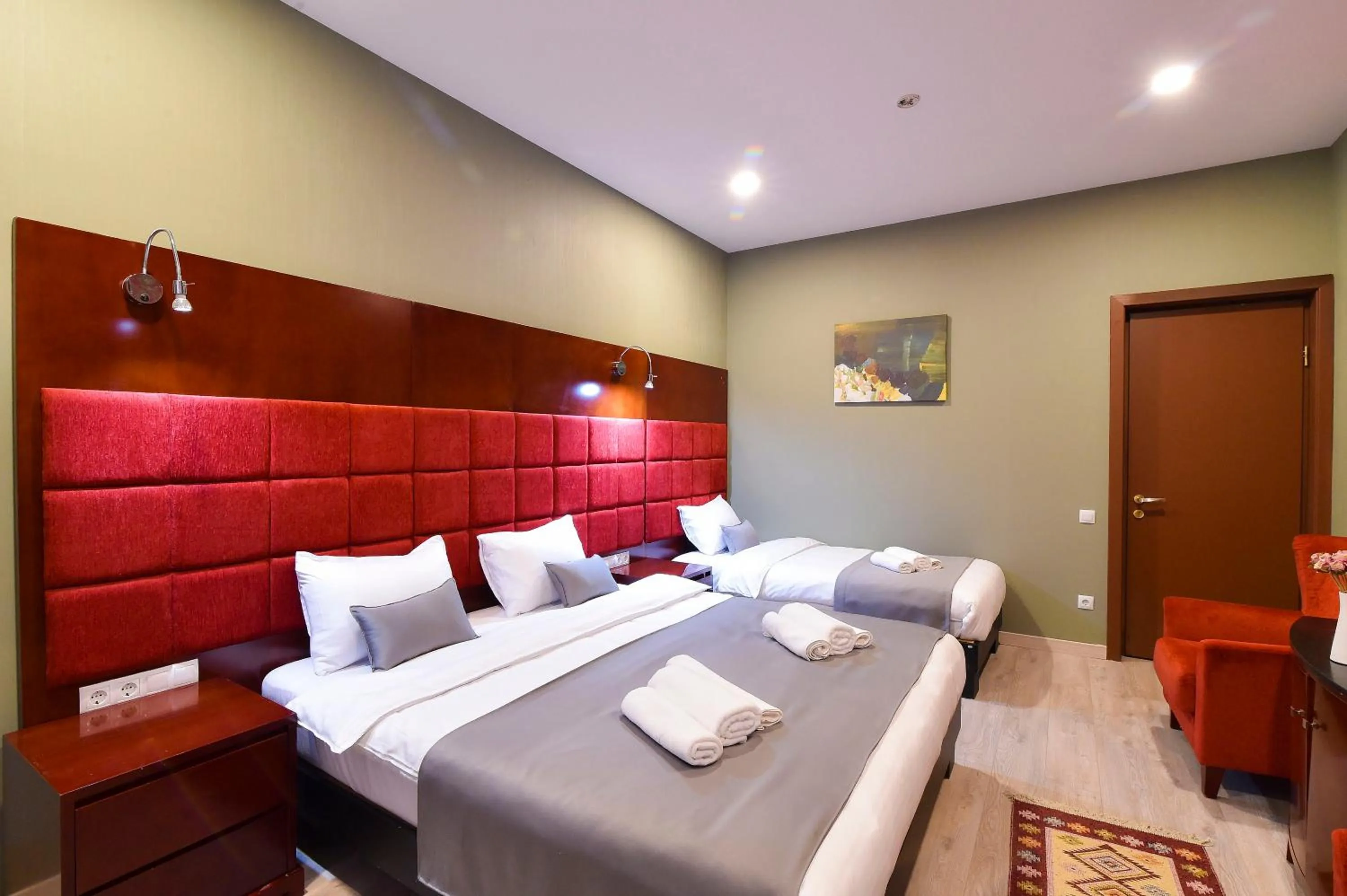 Bed in Kraveli Hotel