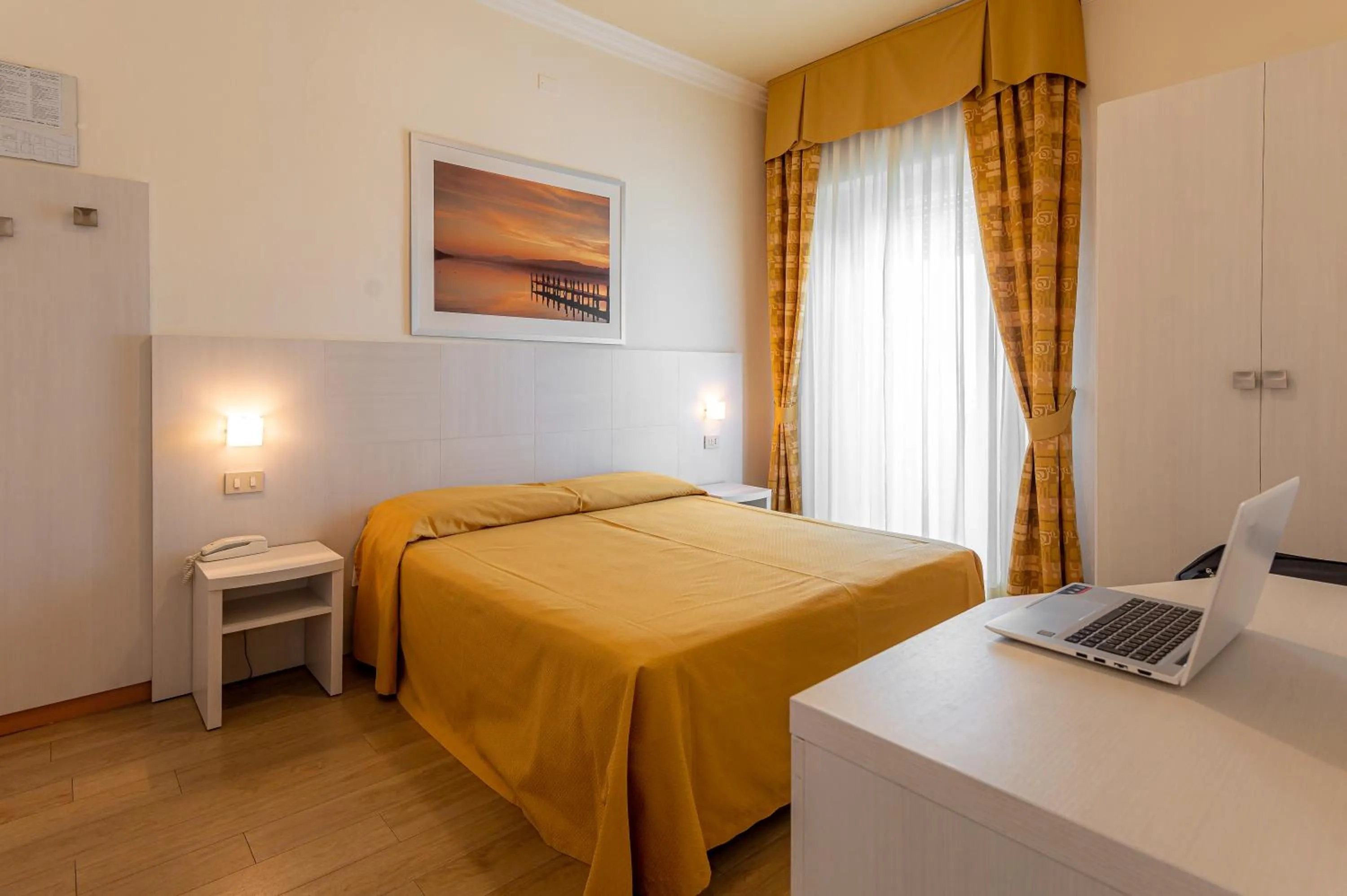 Bed in Hotel Corinna